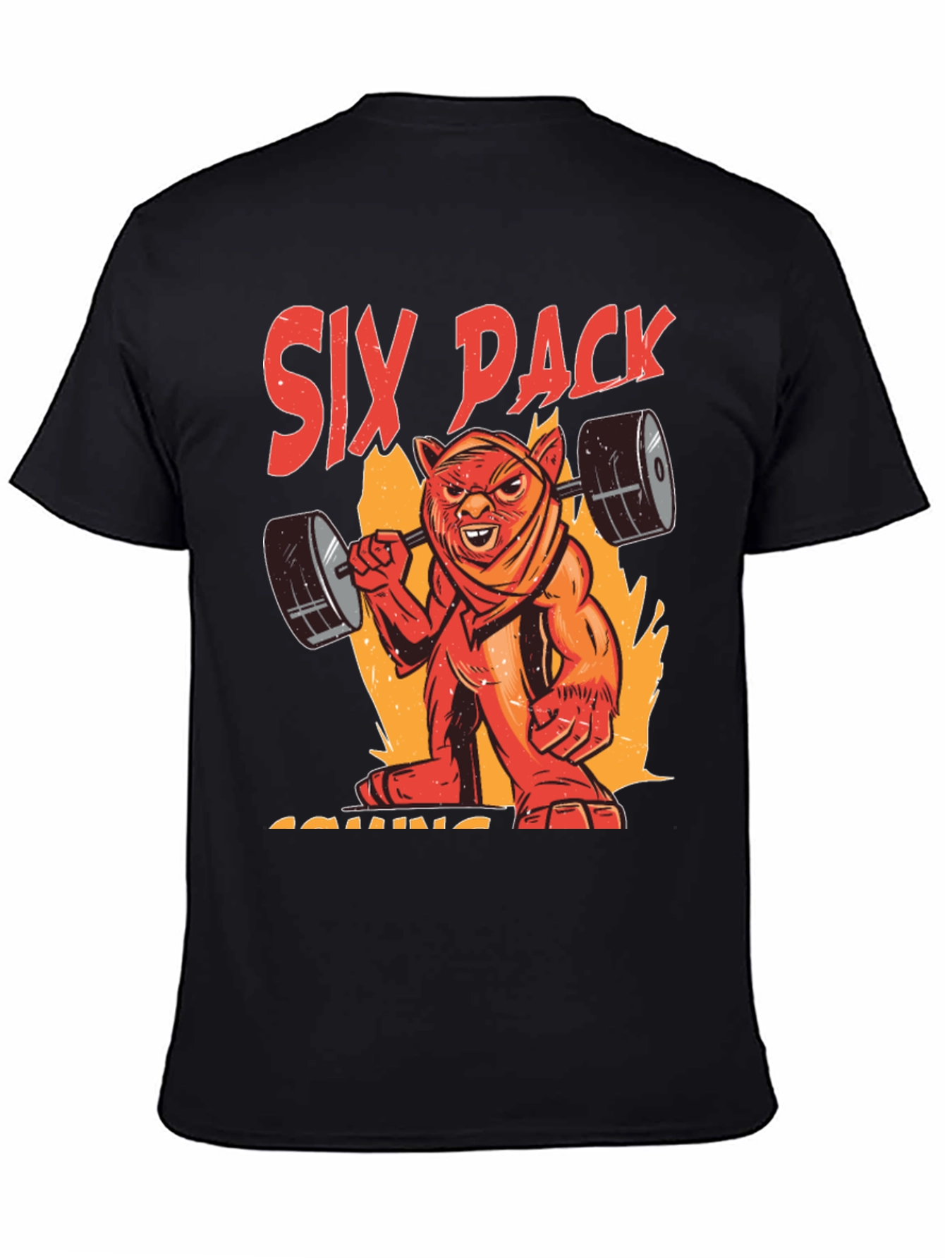 Six Pack Coming T-Shirt - Gym Beast Design