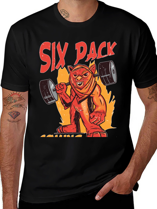 Six Pack Coming T-Shirt - Gym Beast Design