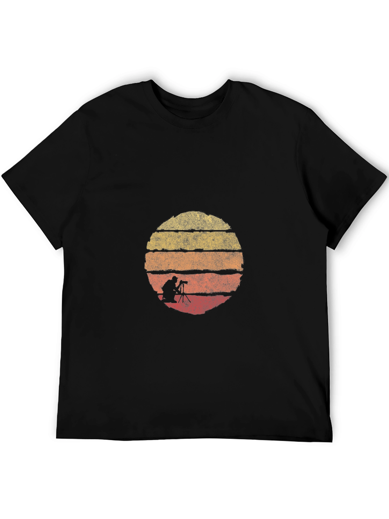 Retro Photographer Sunset Graphic Tee