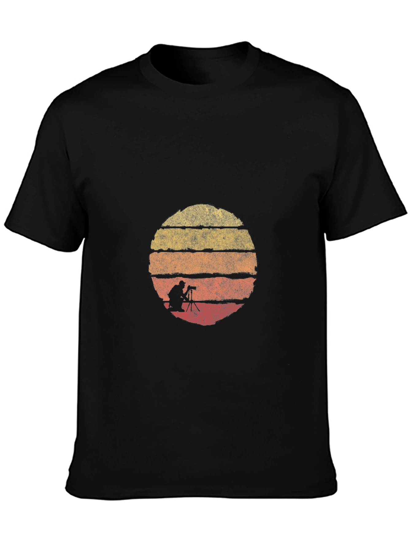 Retro Photographer Sunset Graphic Tee
