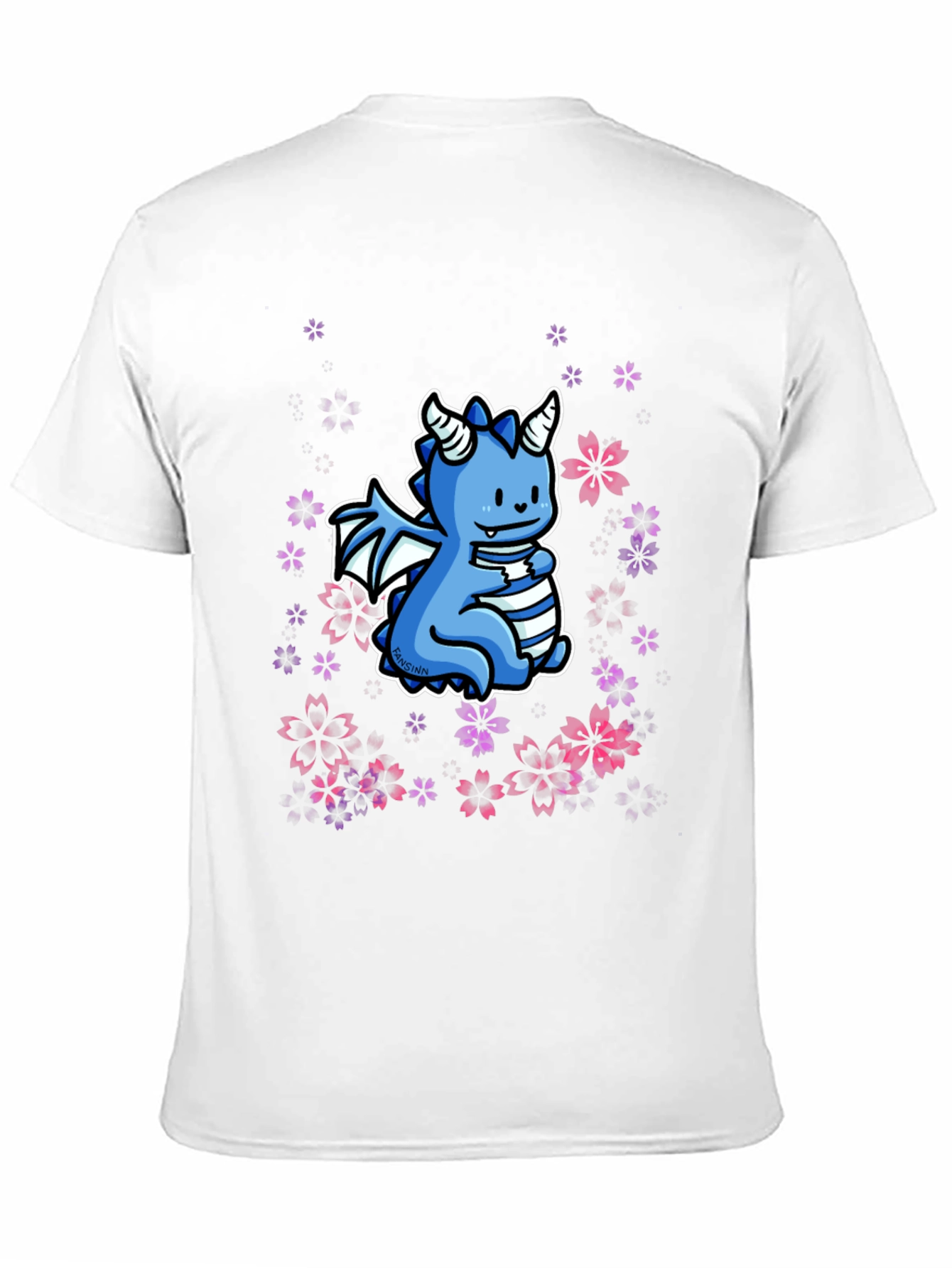 Cute Dragon Graphic Black T-Shirt