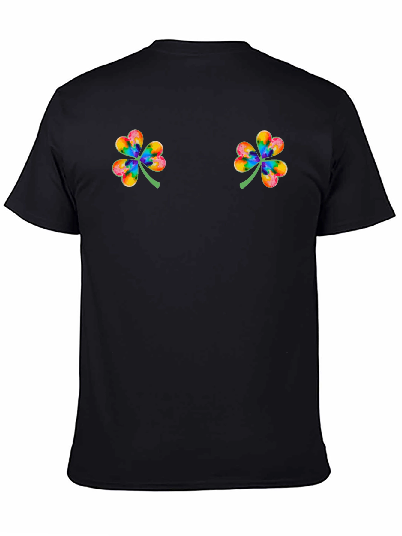 Rainbow Clover Graphic Tee - St. Patricks Day Shirt