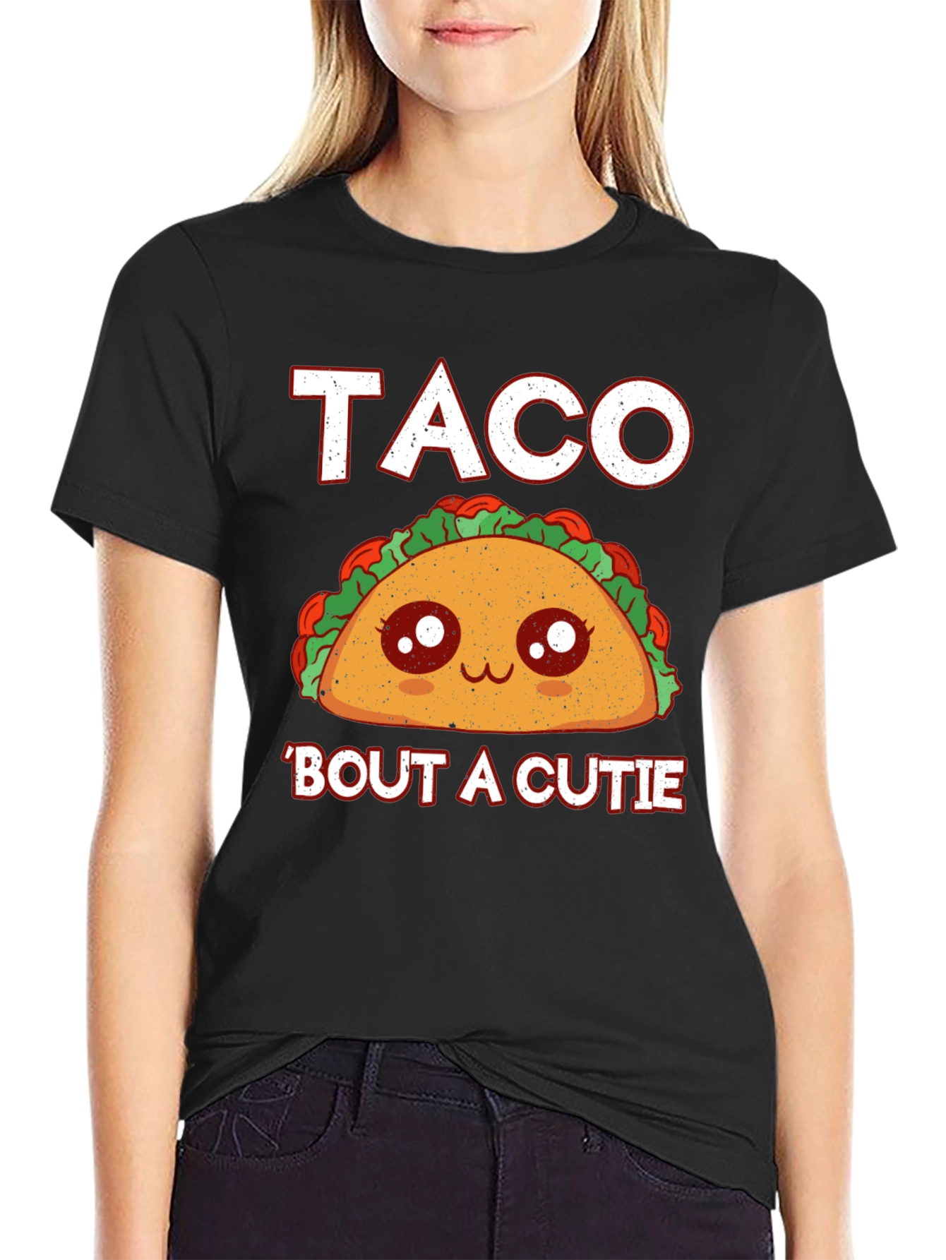 Taco Bout A Cutie Graphic Tee - Black