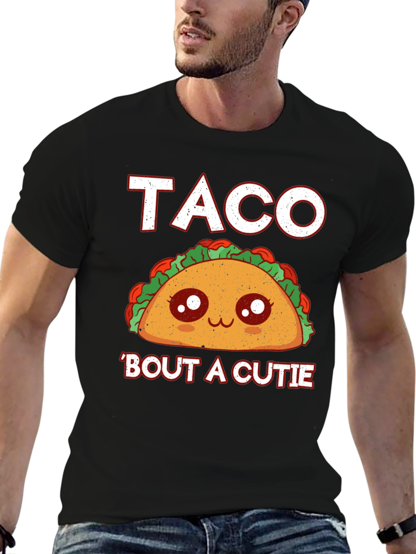 Taco Bout A Cutie Graphic Tee - Black