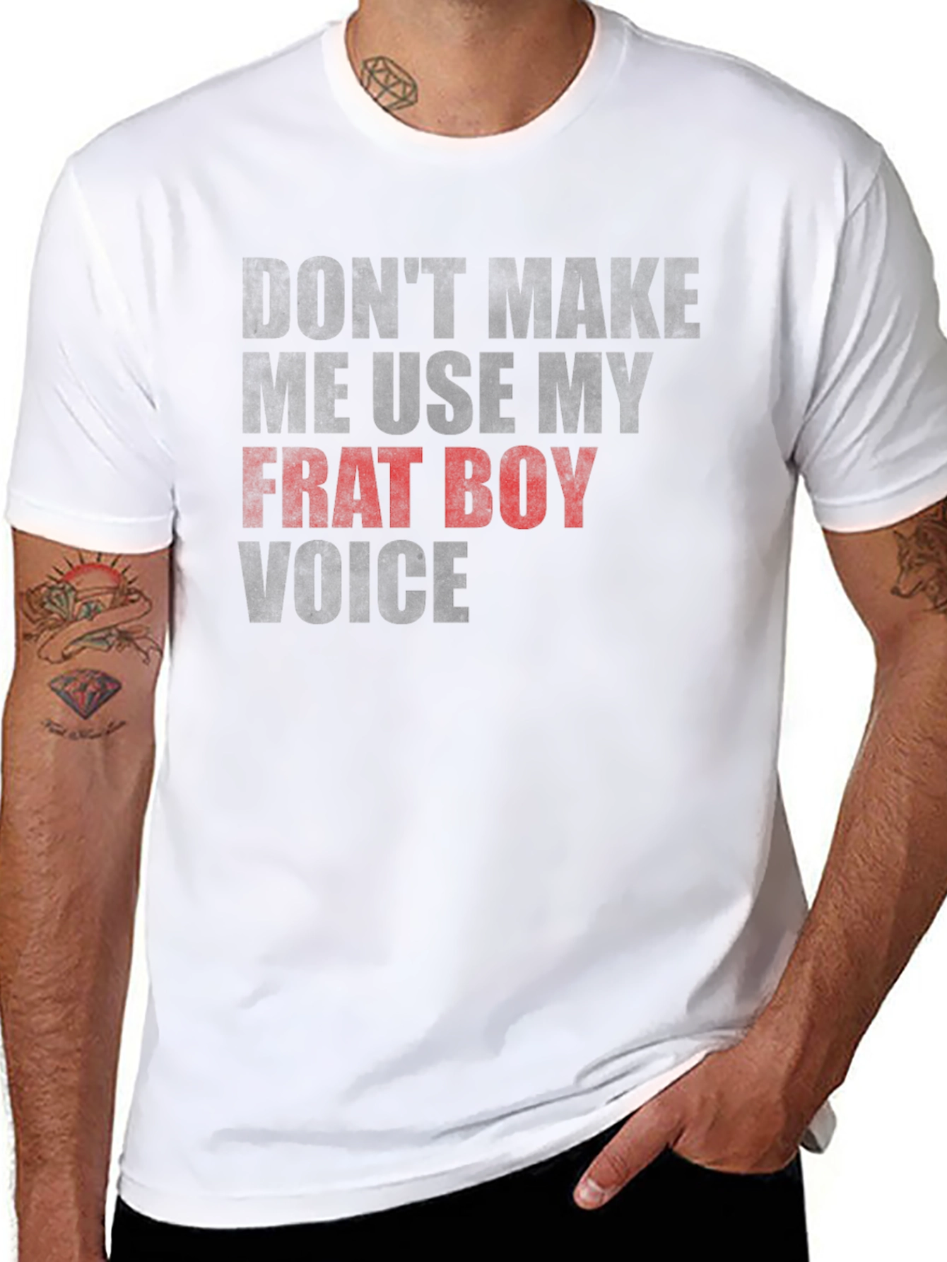 Frat Boy Voice Graphic T-Shirt