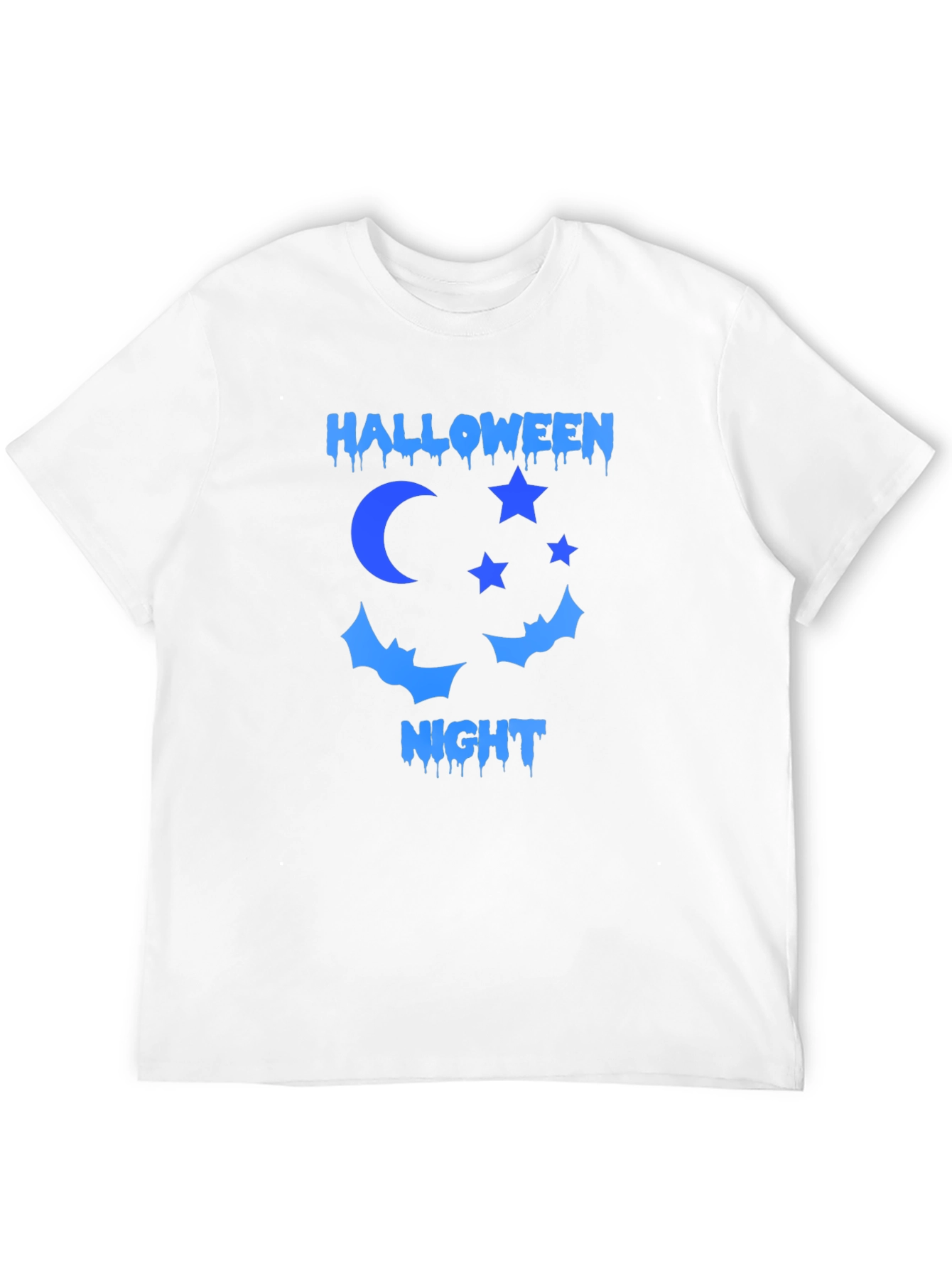 Halloween Night T-Shirt: Moon Stars Bats