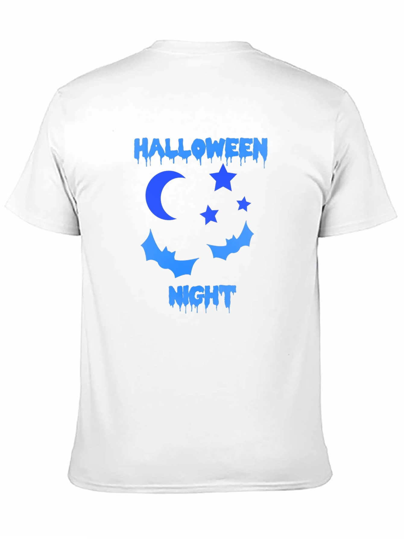 Halloween Night T-Shirt: Moon Stars Bats