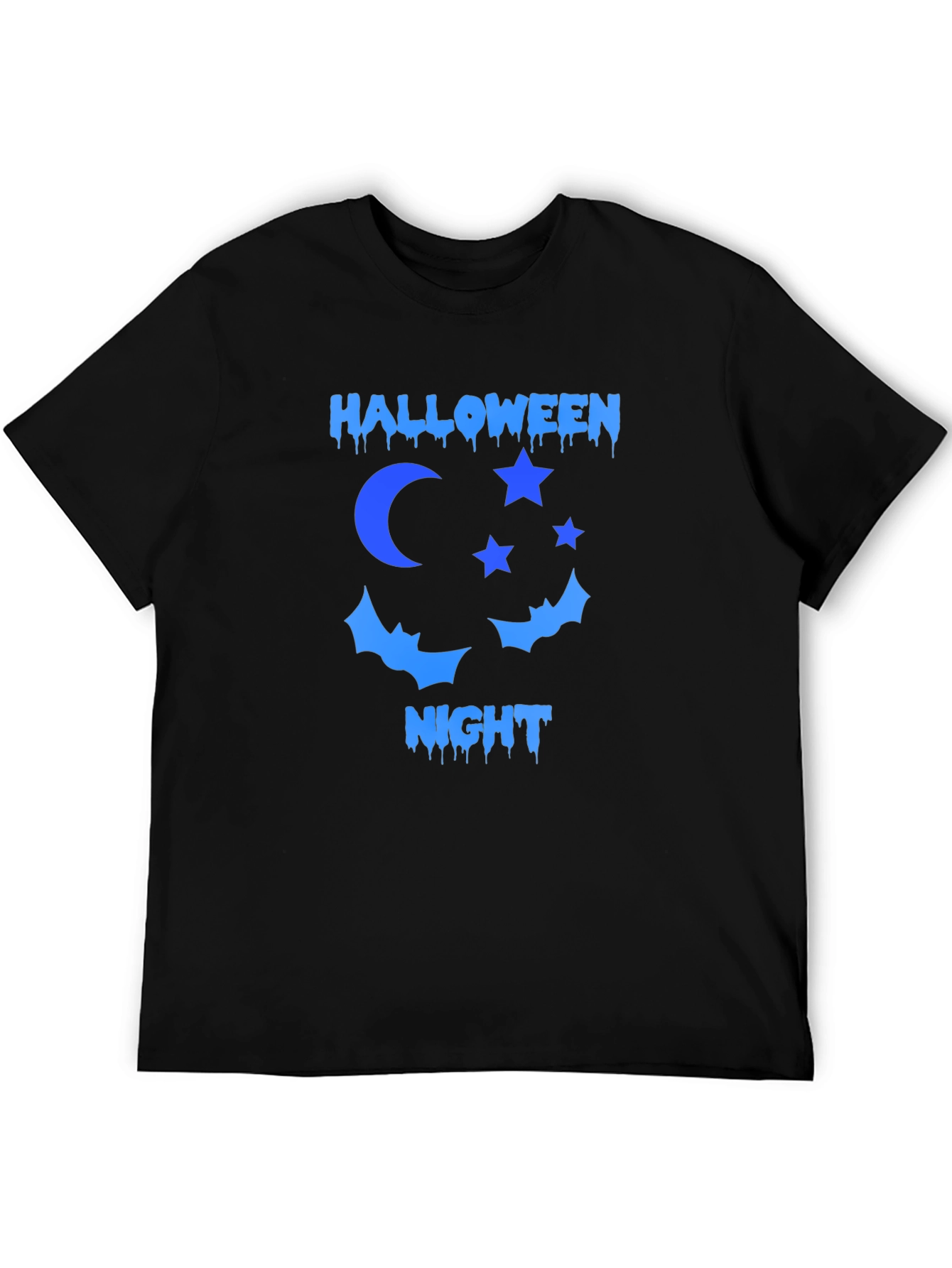 Halloween Night T-Shirt: Moon Stars Bats