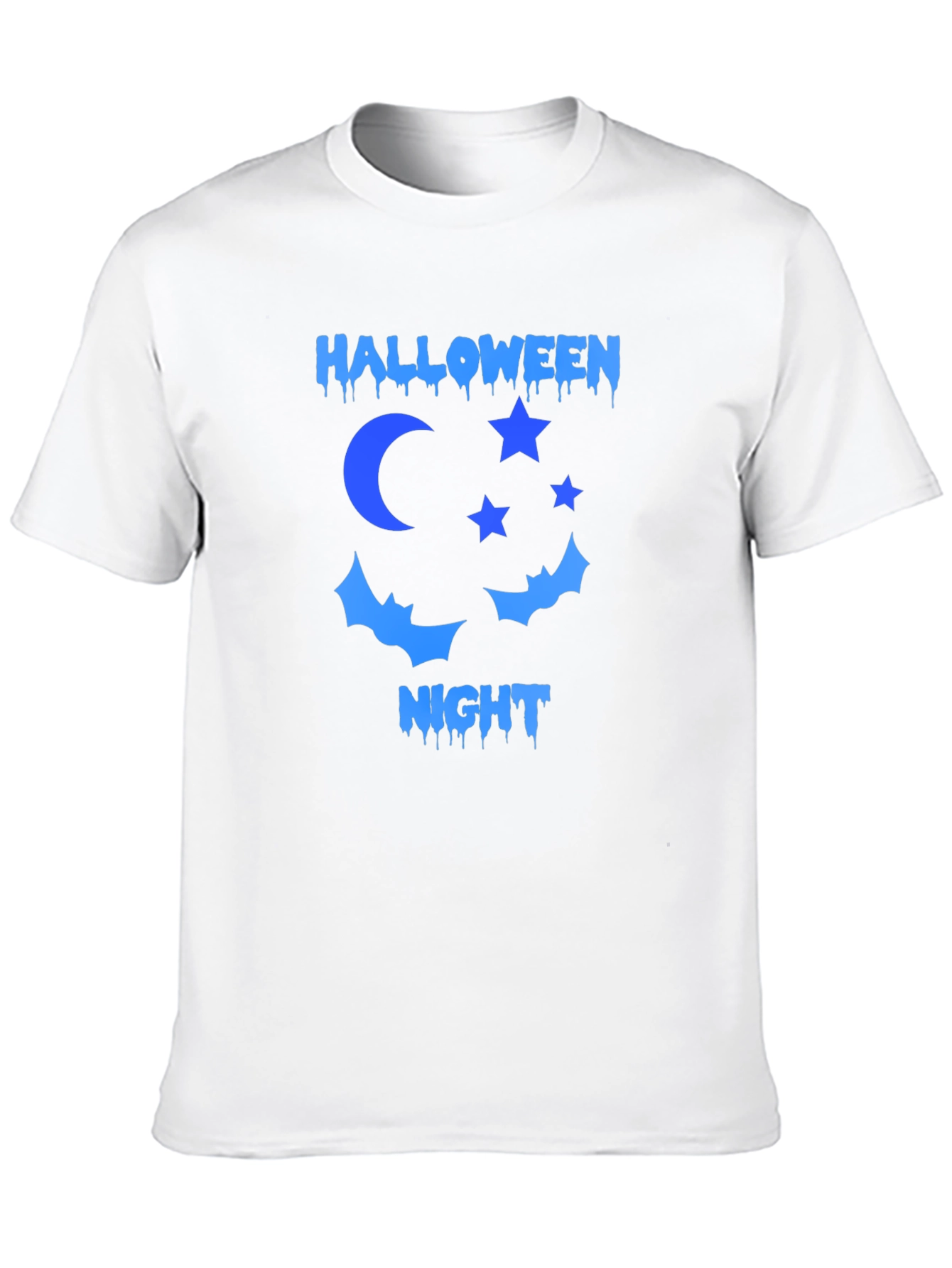 Halloween Night T-Shirt: Moon Stars Bats