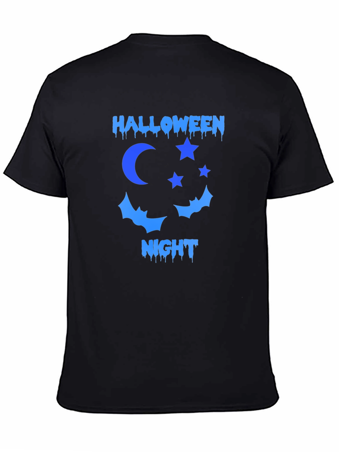 Halloween Night T-Shirt: Moon Stars Bats