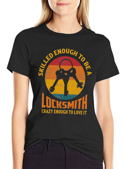 Skilled Locksmith Graphic Tee - Black T-Shirt