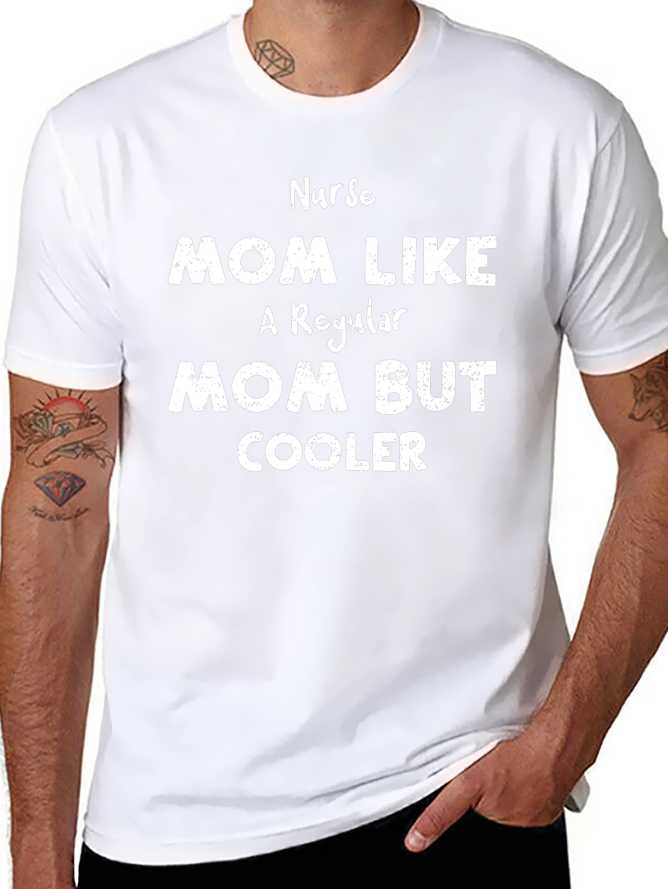 Nurse Mom T-Shirt - Regular Mom But Cooler!