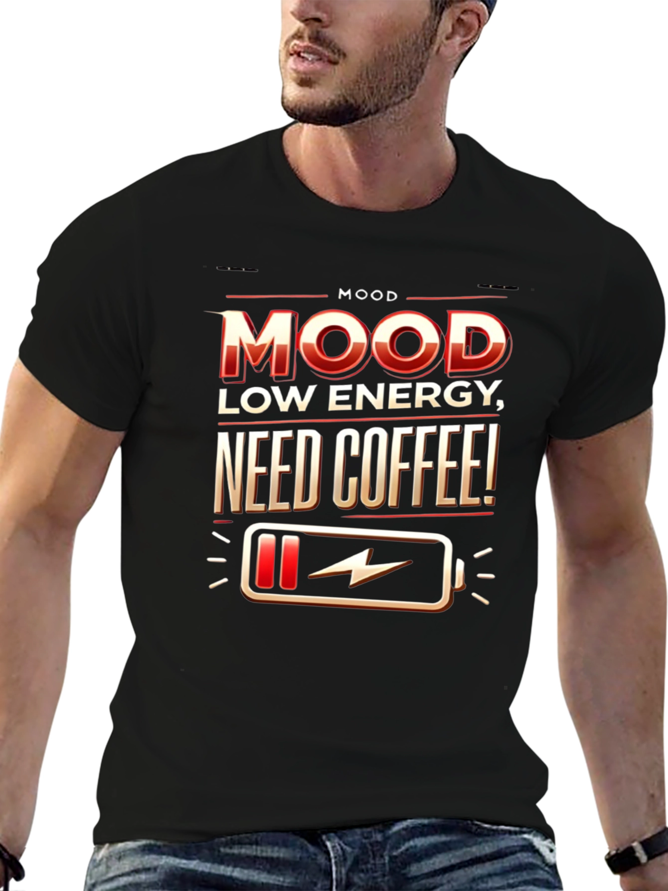 Mood: Low Energy Need Coffee T-Shirt