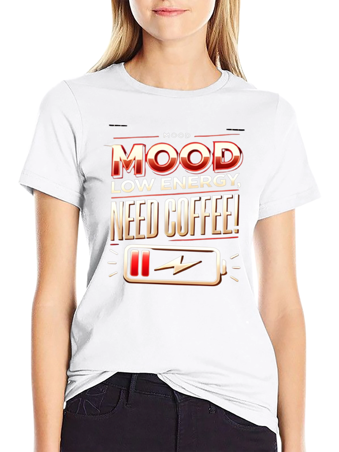 Mood: Low Energy Need Coffee T-Shirt