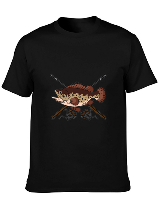 Fishing T-Shirt with Bass Design
