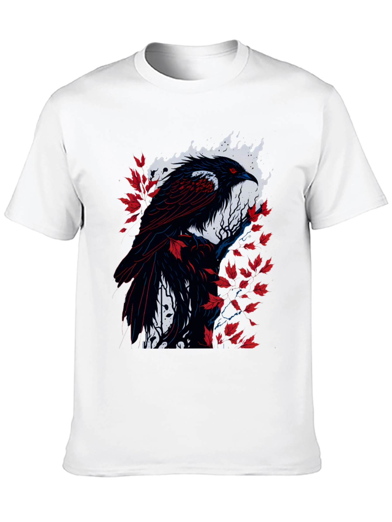 Raven Graphic Tee - Mens Black Bird Shirt