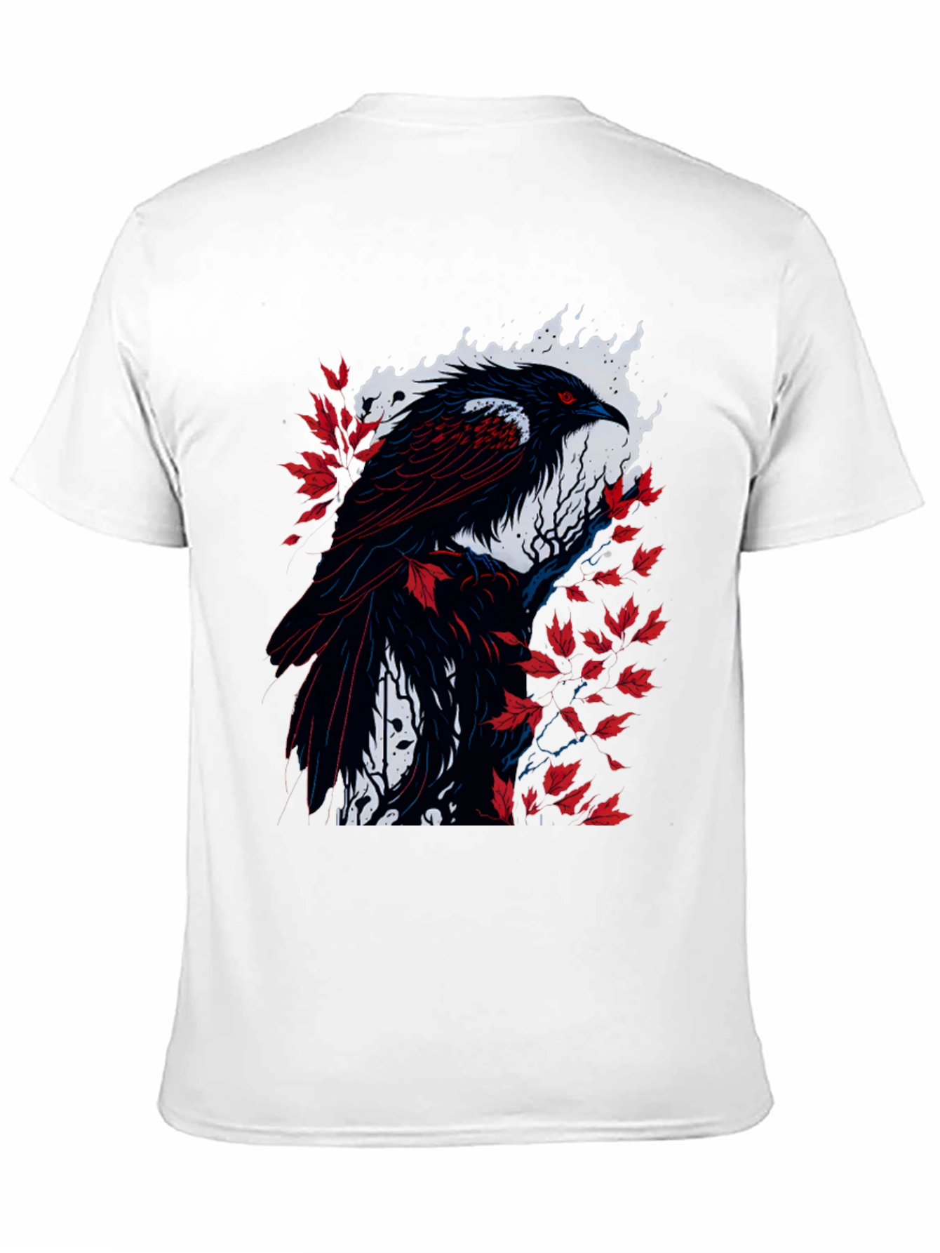 Raven Graphic Tee - Mens Black Bird Shirt