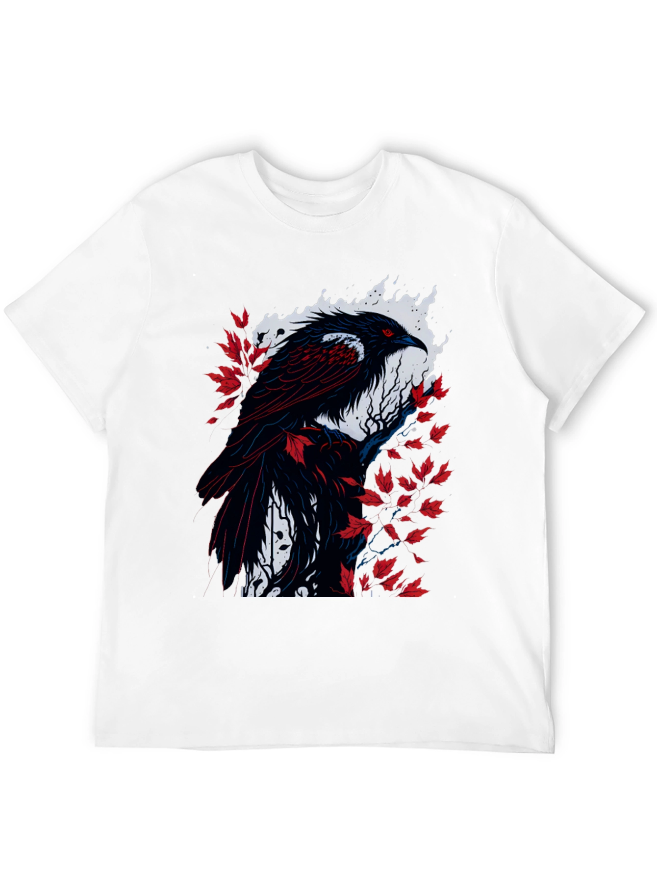 Raven Graphic Tee - Mens Black Bird Shirt