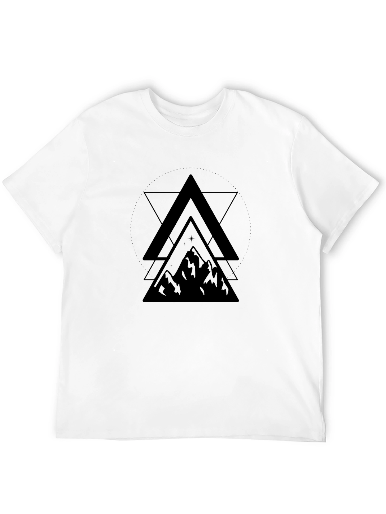 Mens Black Mountain Graphic Tee