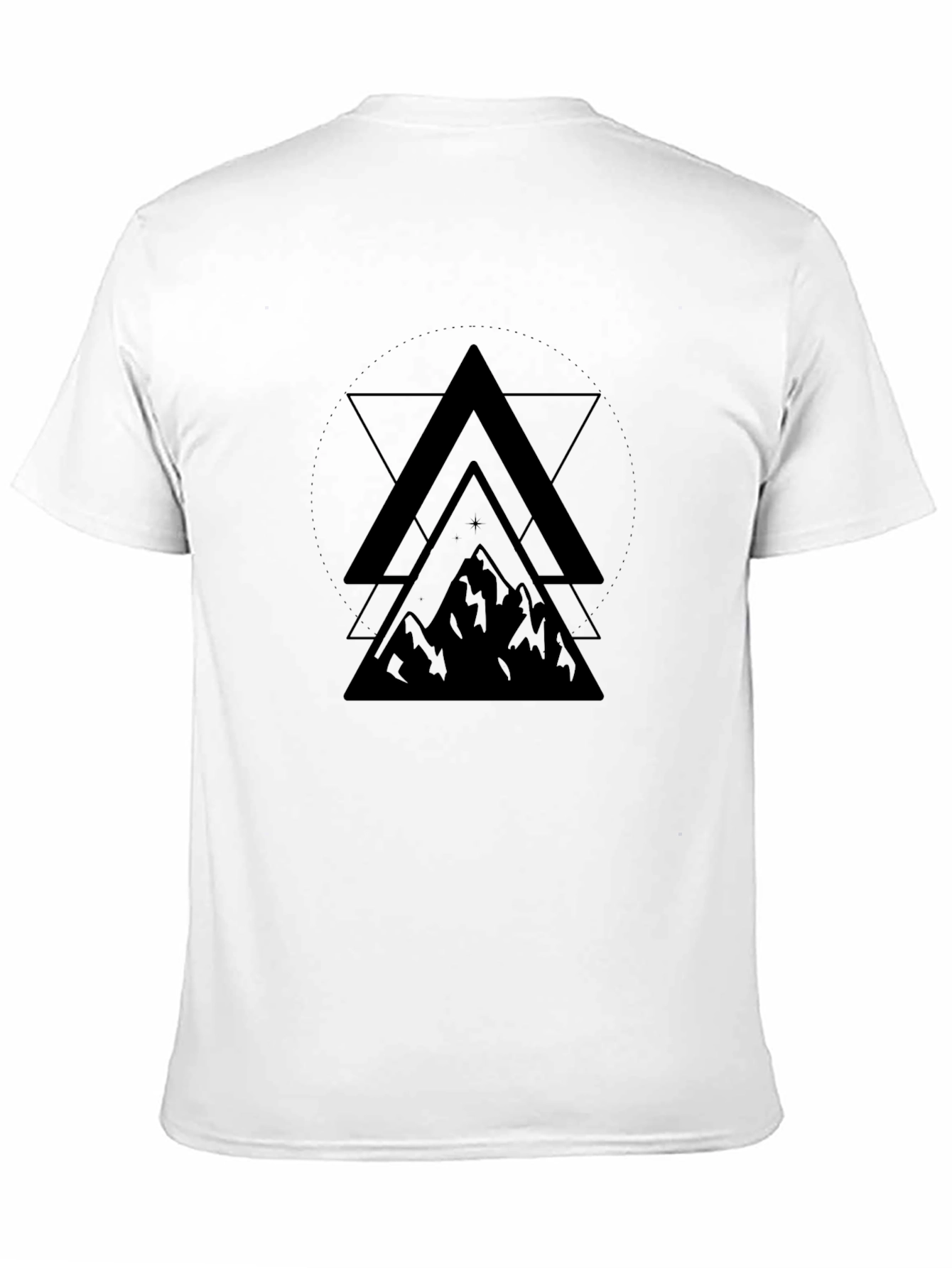 Mens Black Mountain Graphic Tee