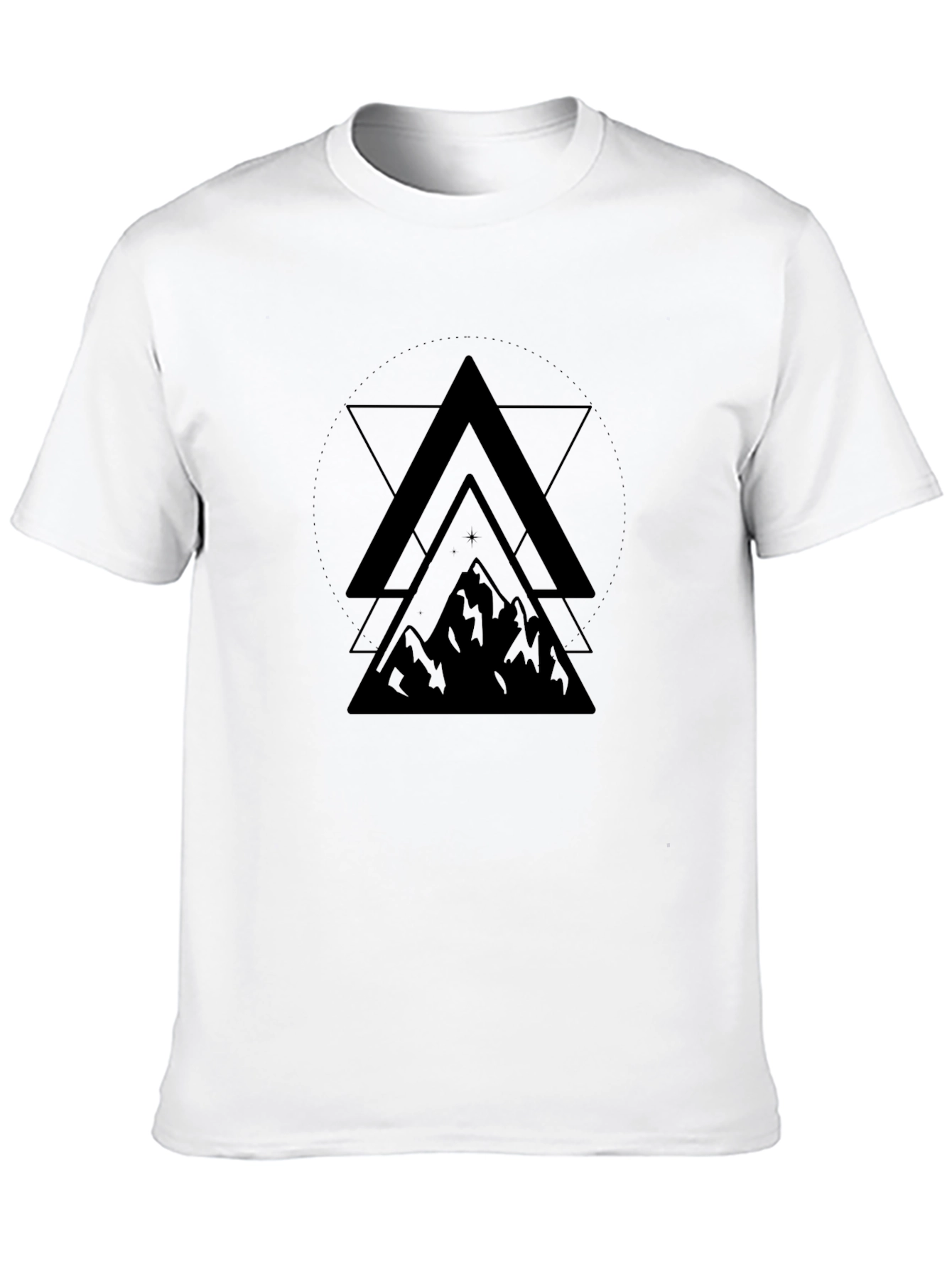 Mens Black Mountain Graphic Tee