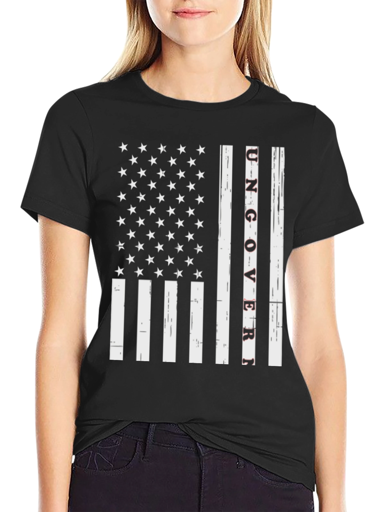 Ungovern Patriotic USA Flag Graphic Tee