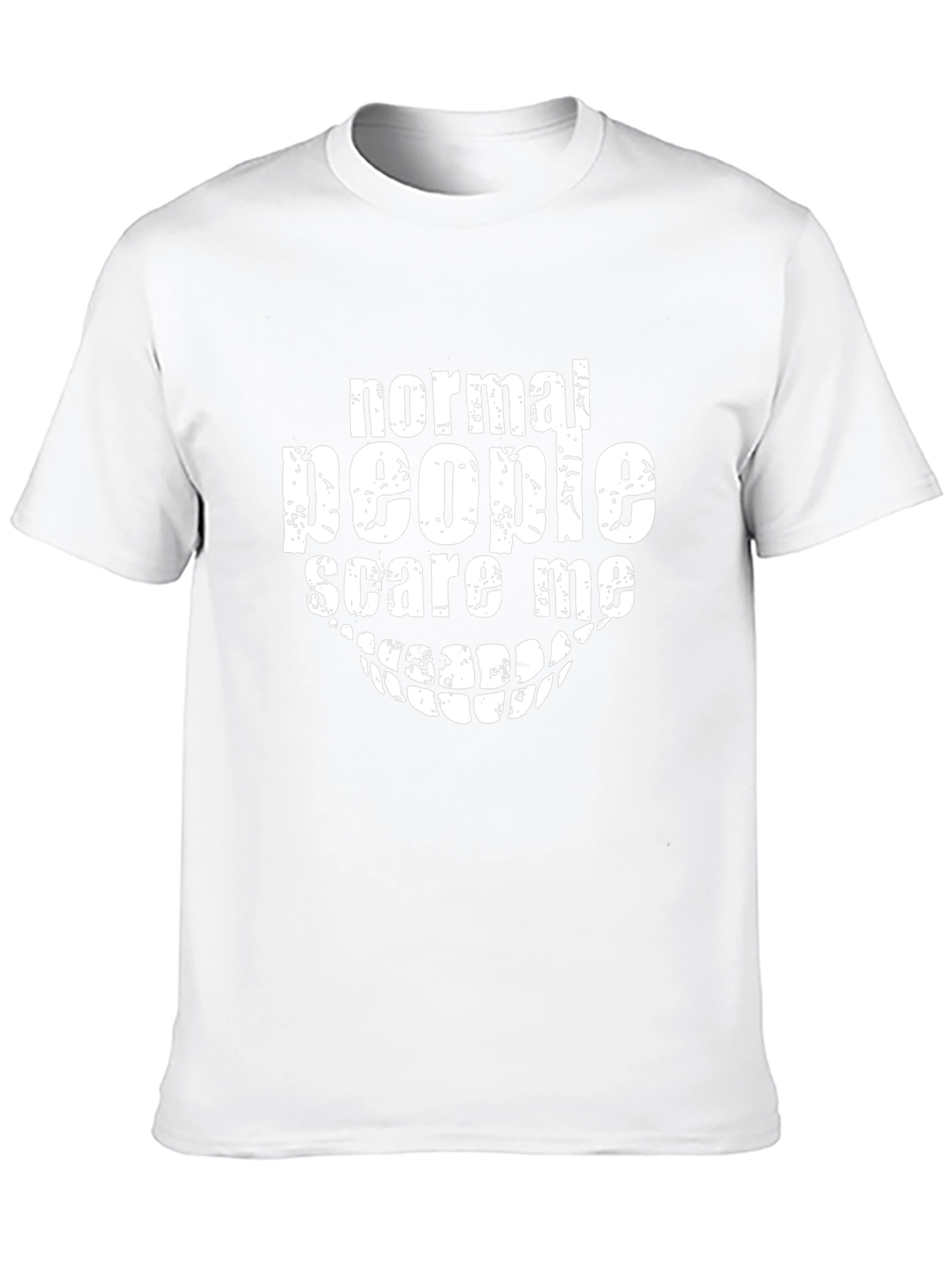 Normal People Scare Me Graphic Tee - Black