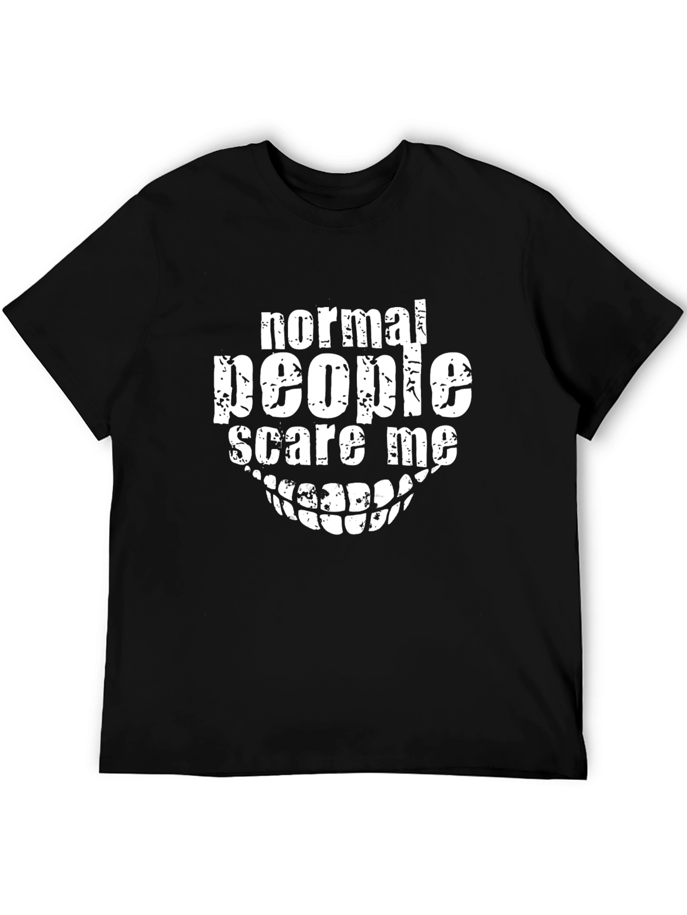 Normal People Scare Me Graphic Tee - Black