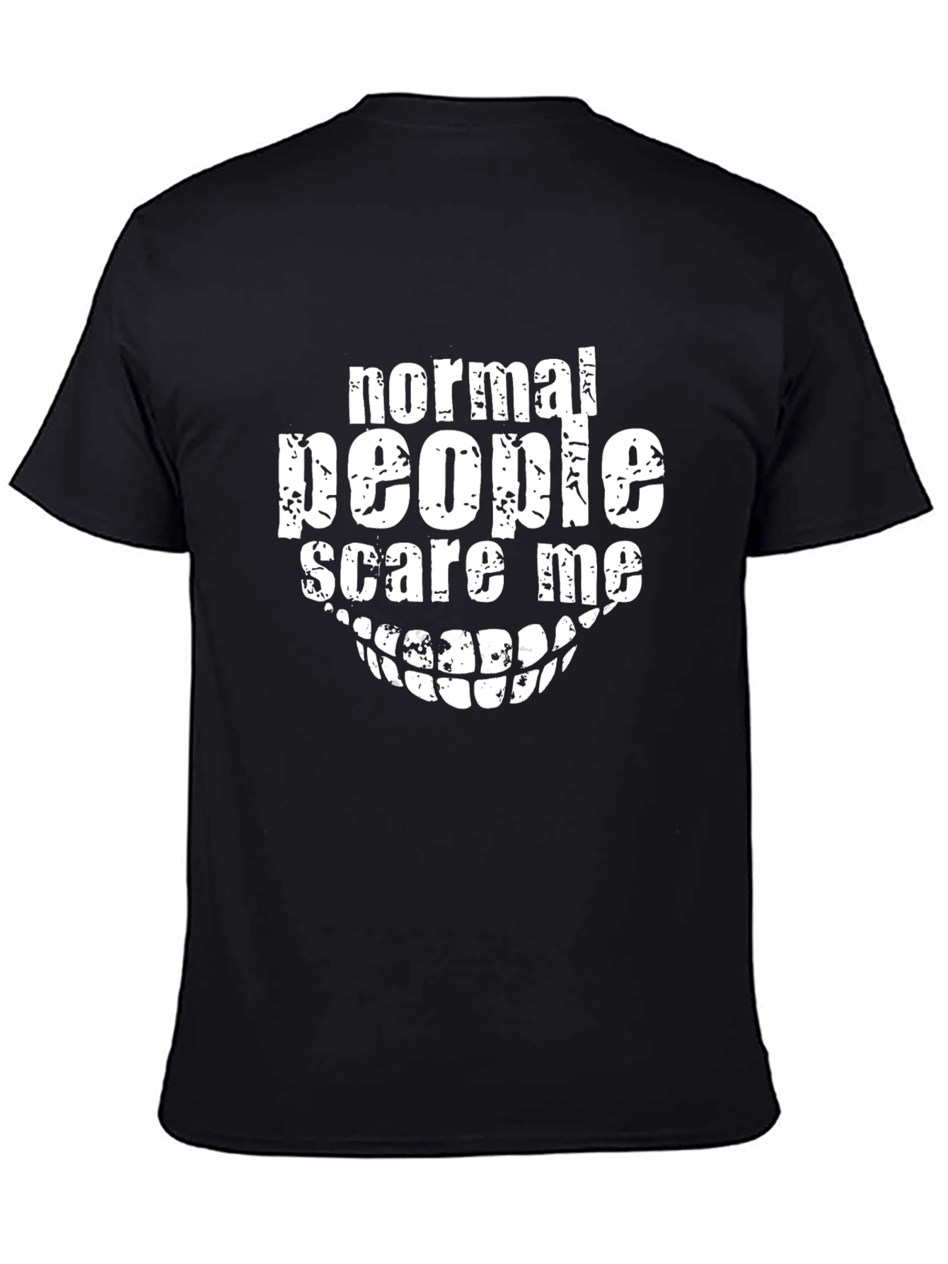 Normal People Scare Me Graphic Tee - Black