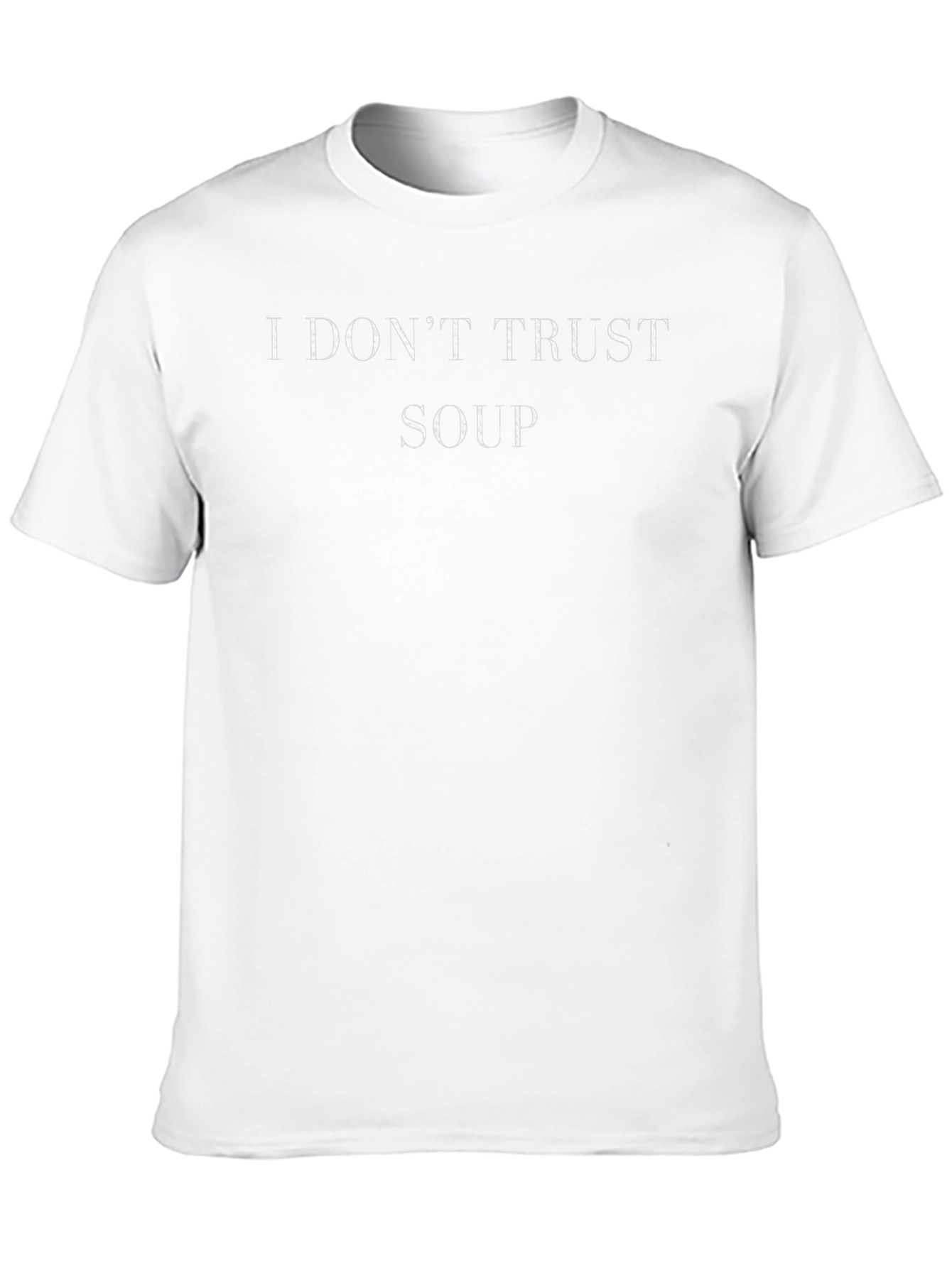 I Dont Trust Soup Graphic Tee - Black
