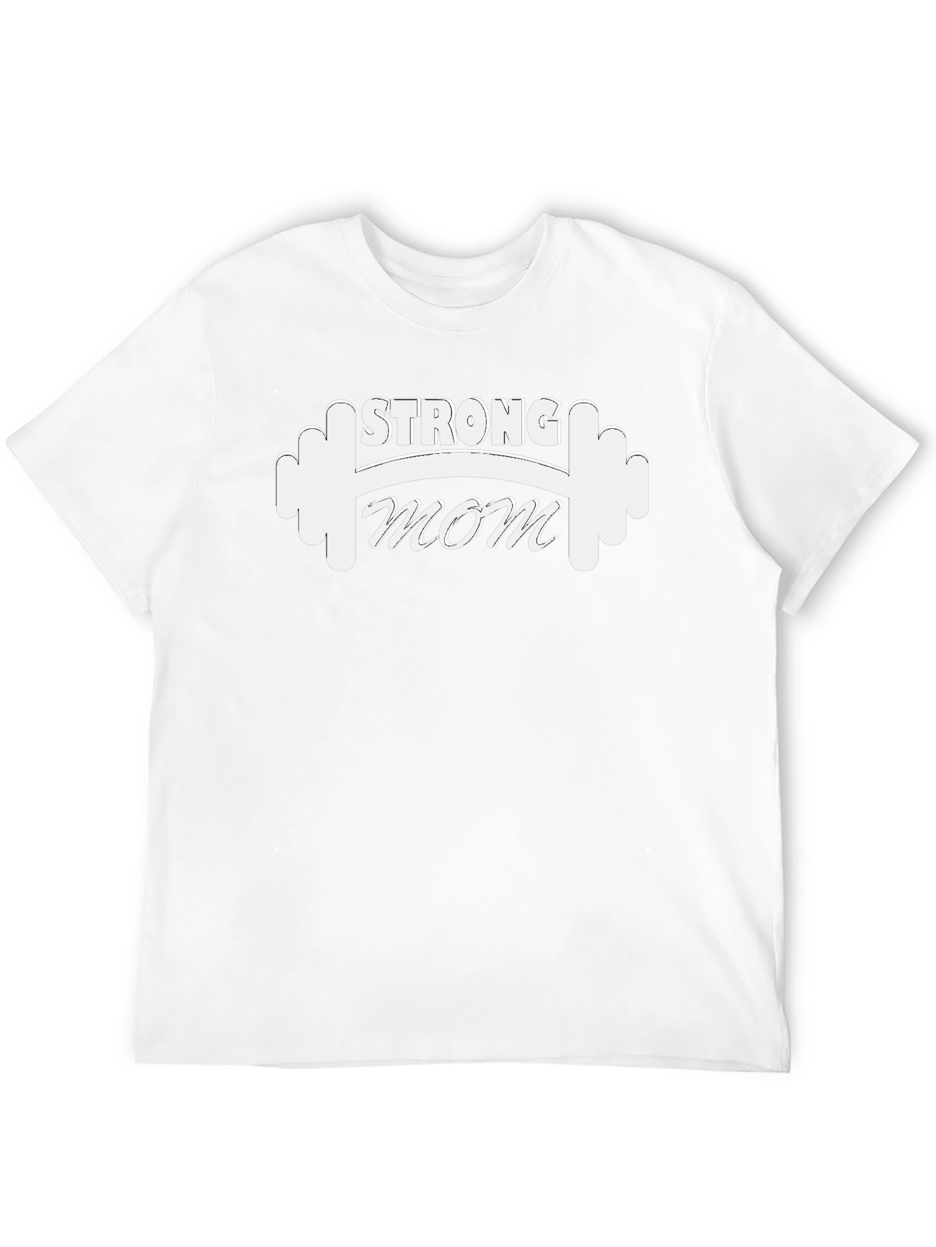 Strong Mom T-Shirt - Fitness Workout Graphic Tee