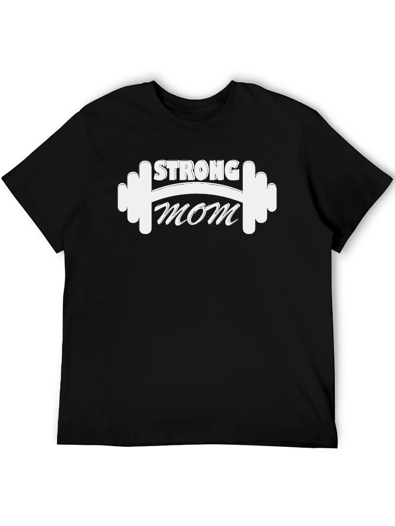 Strong Mom T-Shirt - Fitness Workout Graphic Tee