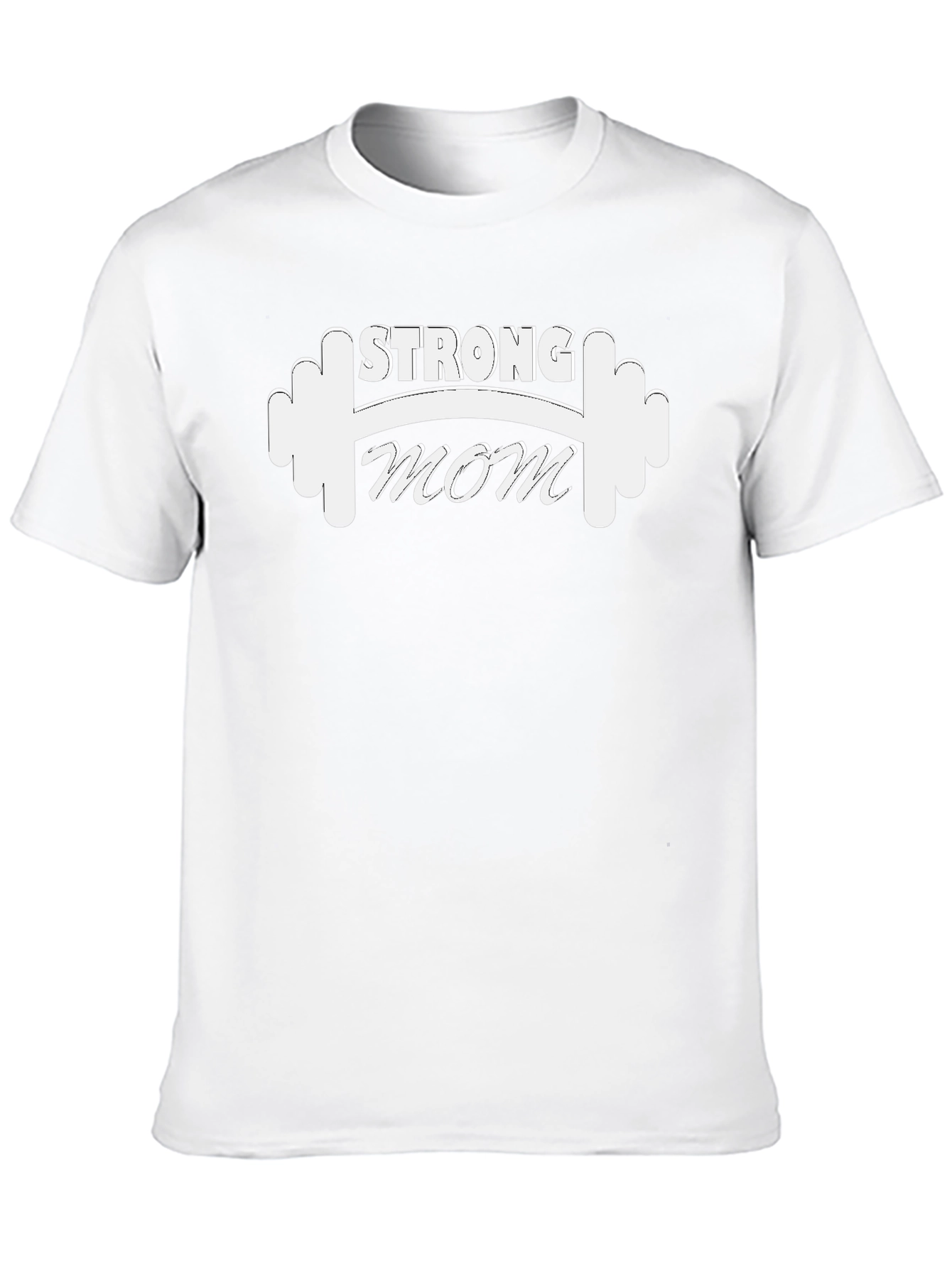 Strong Mom T-Shirt - Fitness Workout Graphic Tee