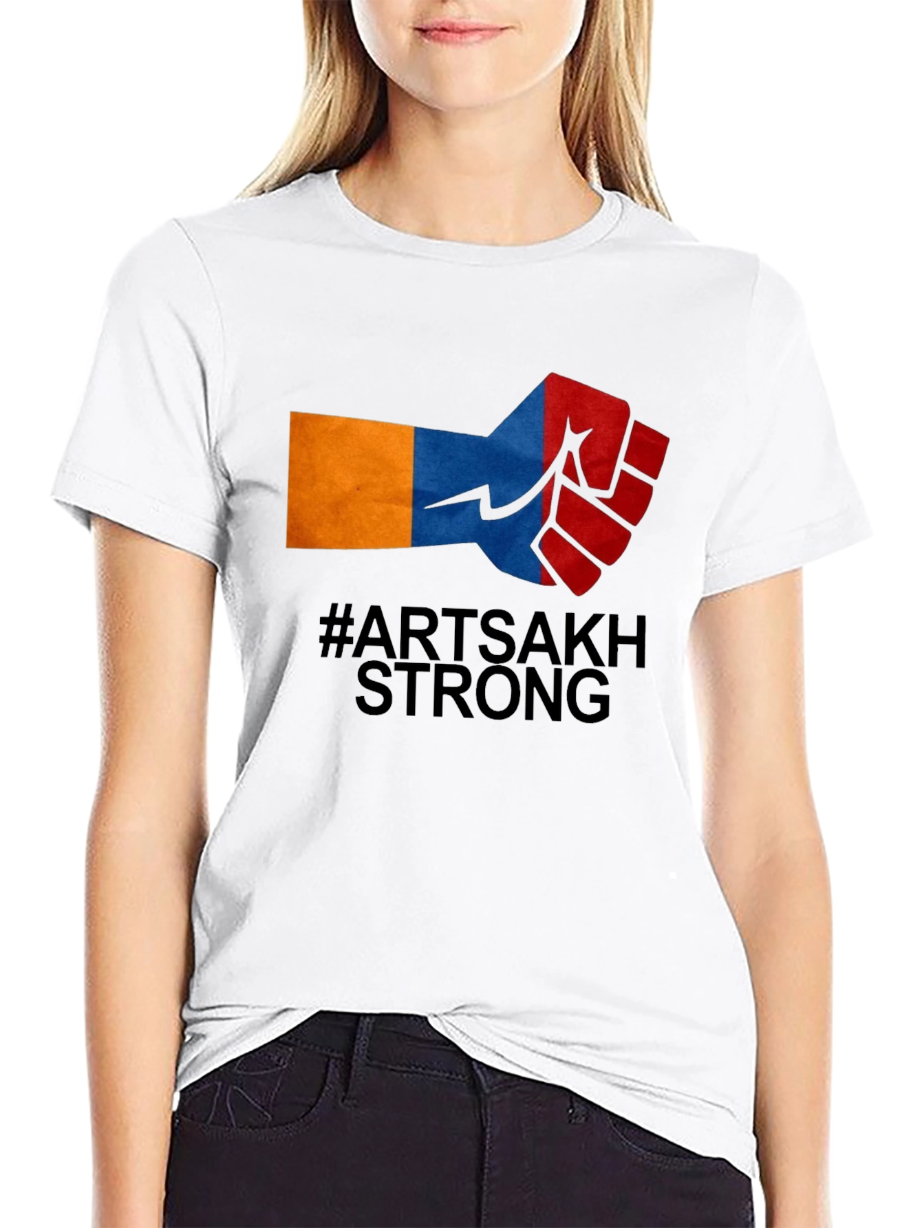 Artsakh Strong Graphic Tee - Black