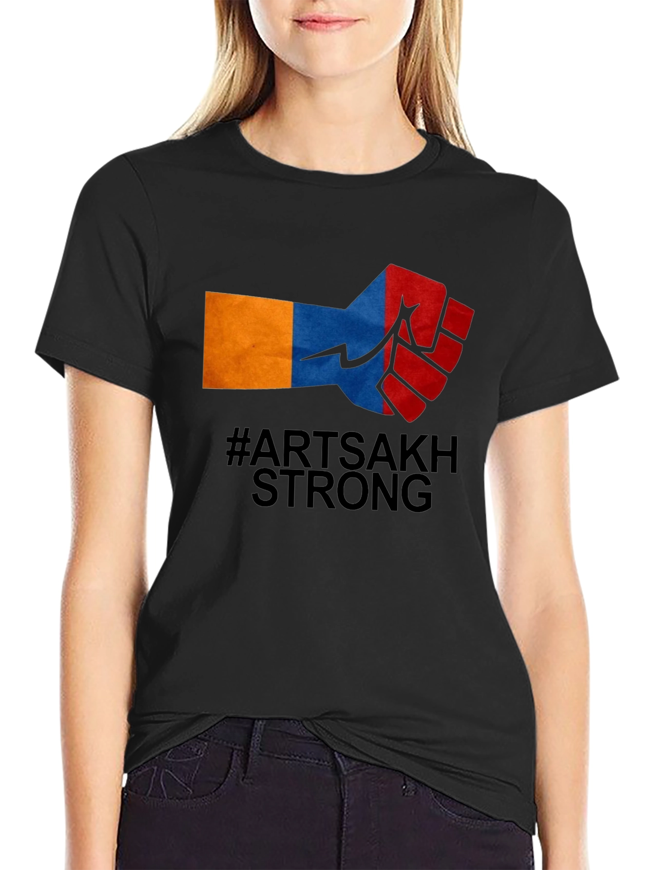 Artsakh Strong Graphic Tee - Black