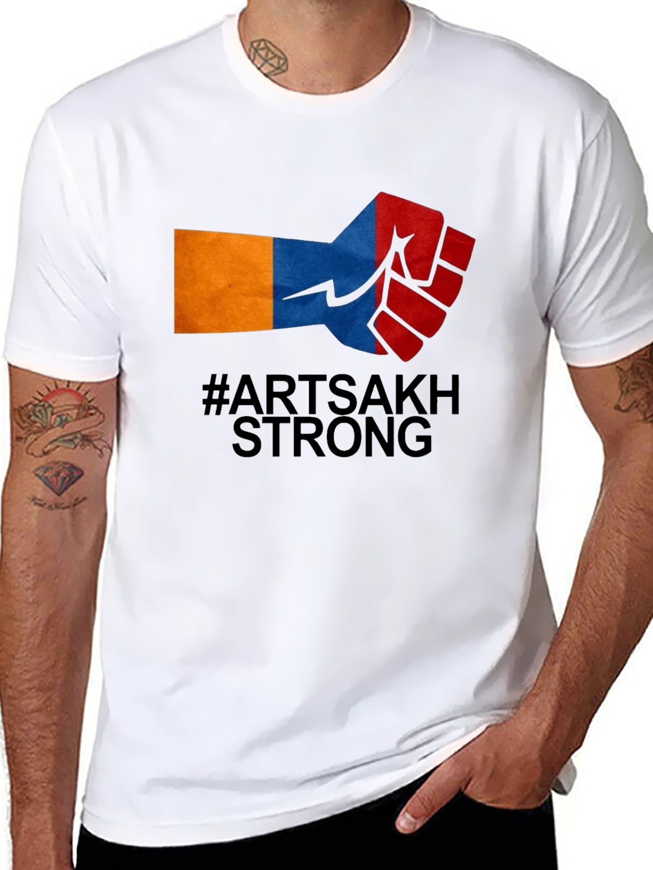 Artsakh Strong Graphic Tee - Black