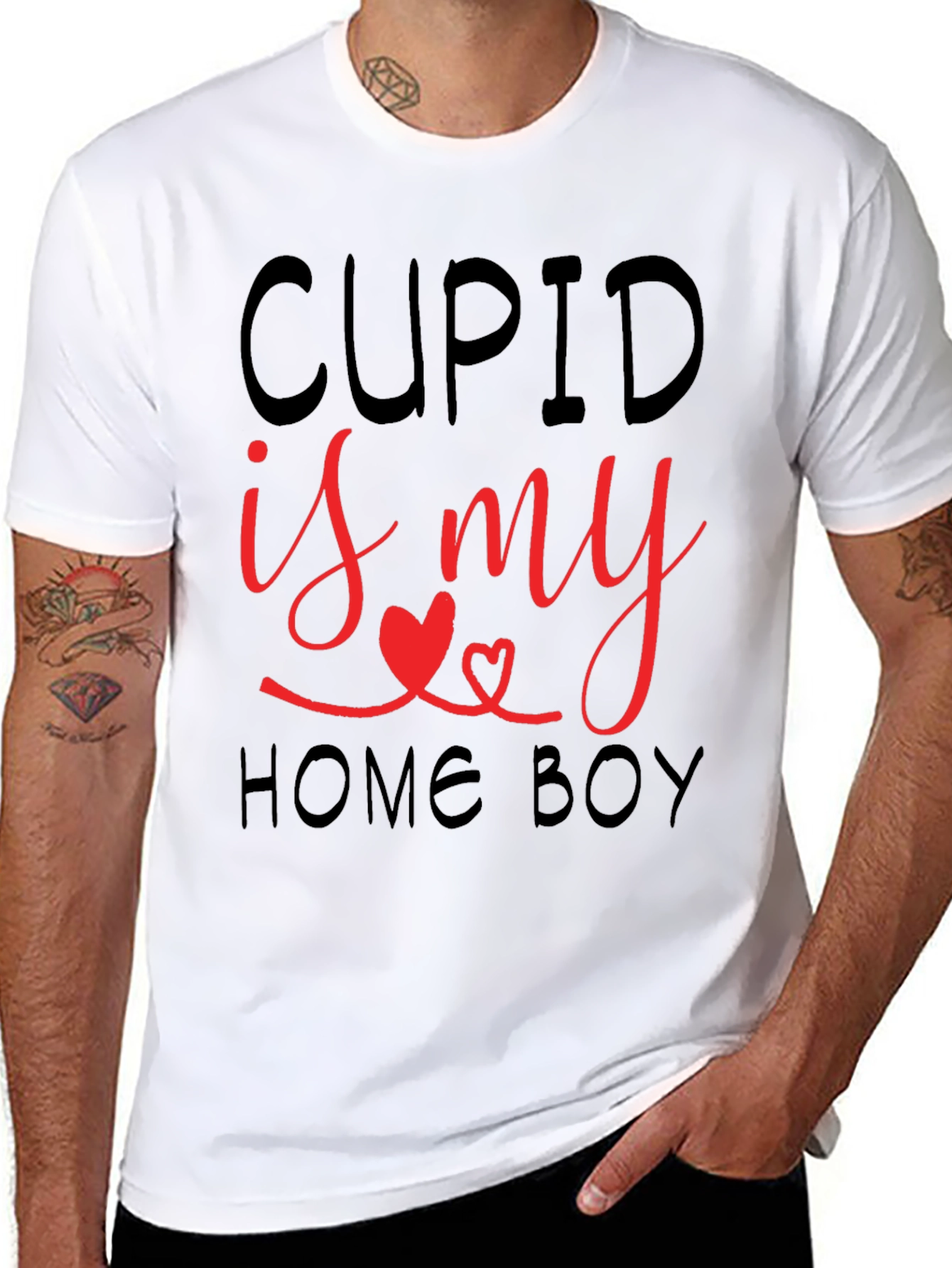 Cupid is My Homeboy Valentines Day T-Shirt