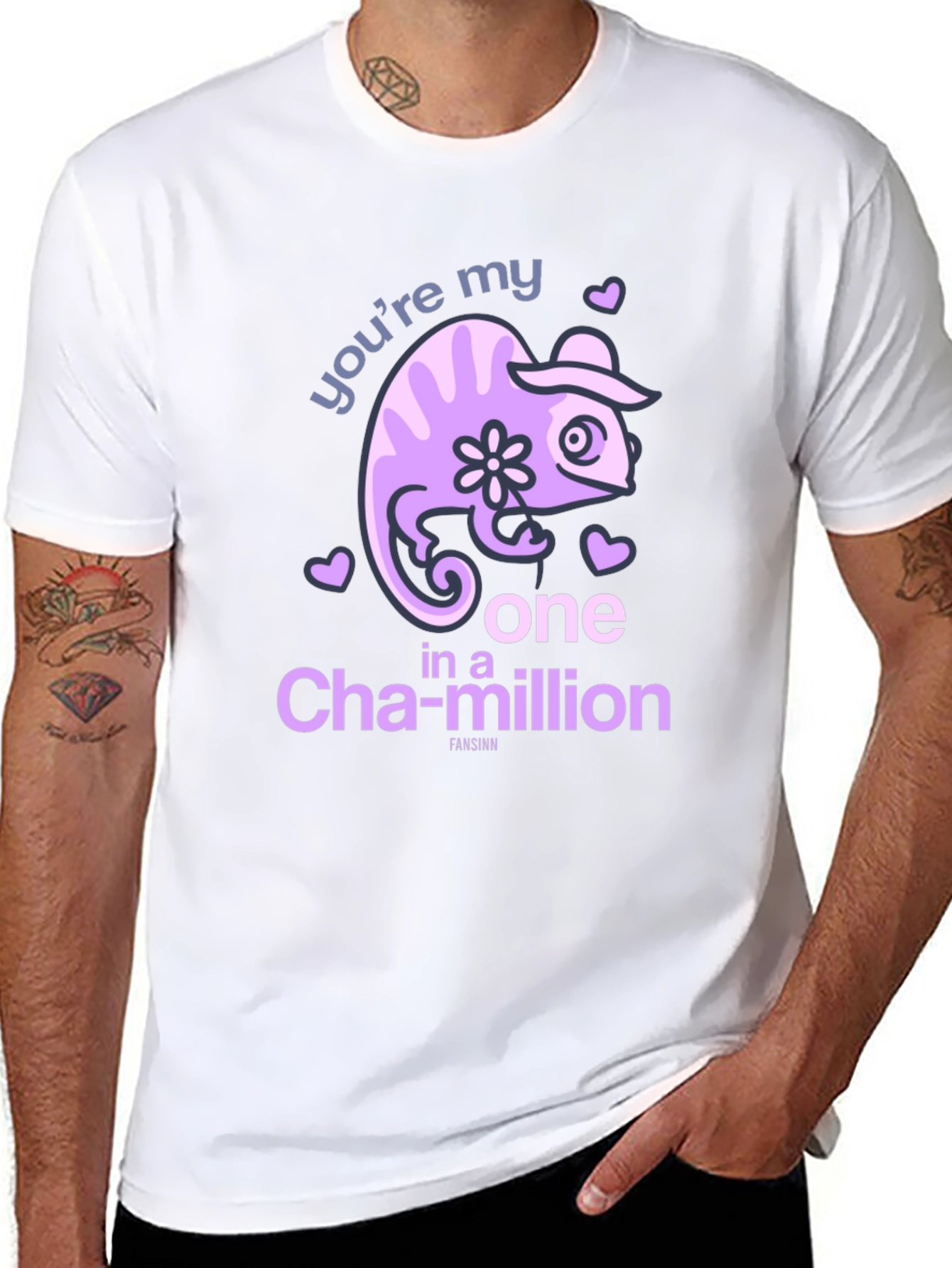 Chameleon One in a Million Black T-Shirt