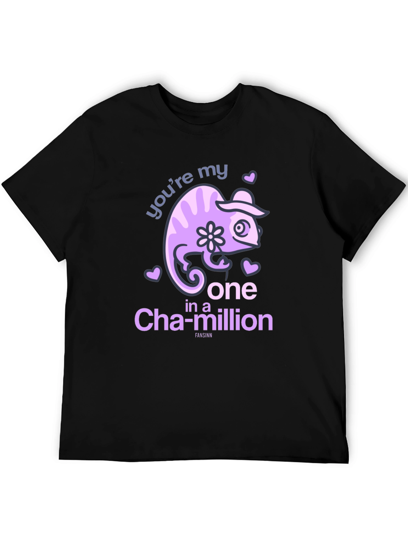 Chameleon One in a Million Black T-Shirt