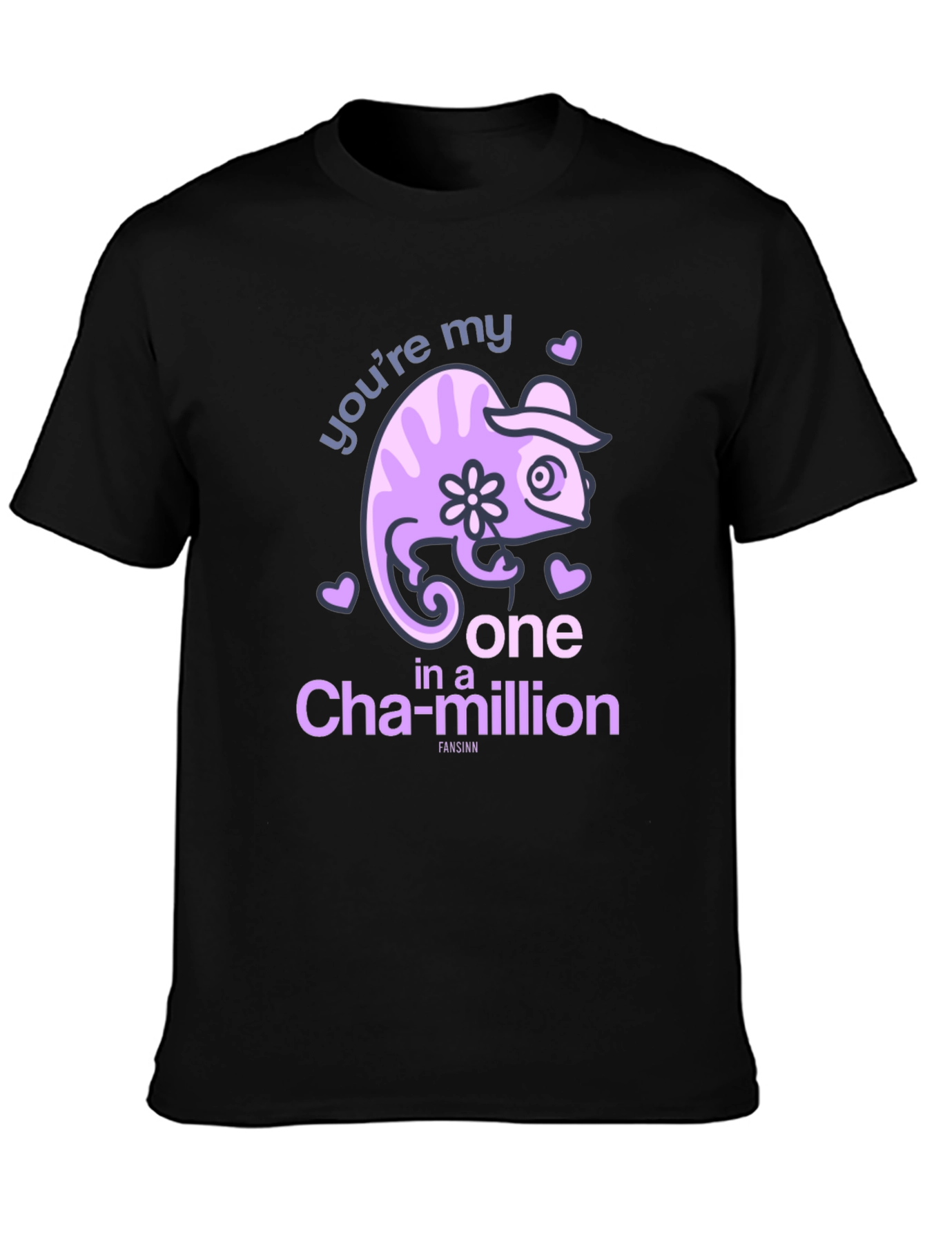 Chameleon One in a Million Black T-Shirt