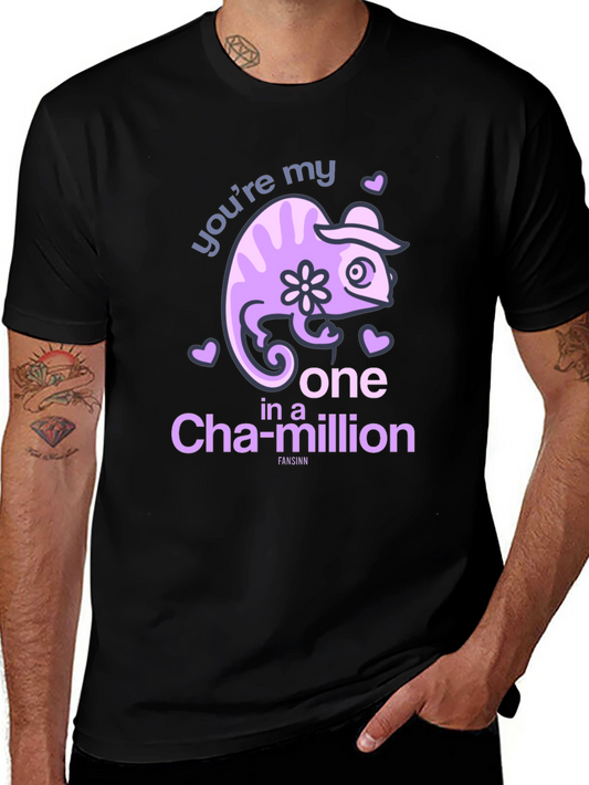 Chameleon One in a Million Black T-Shirt