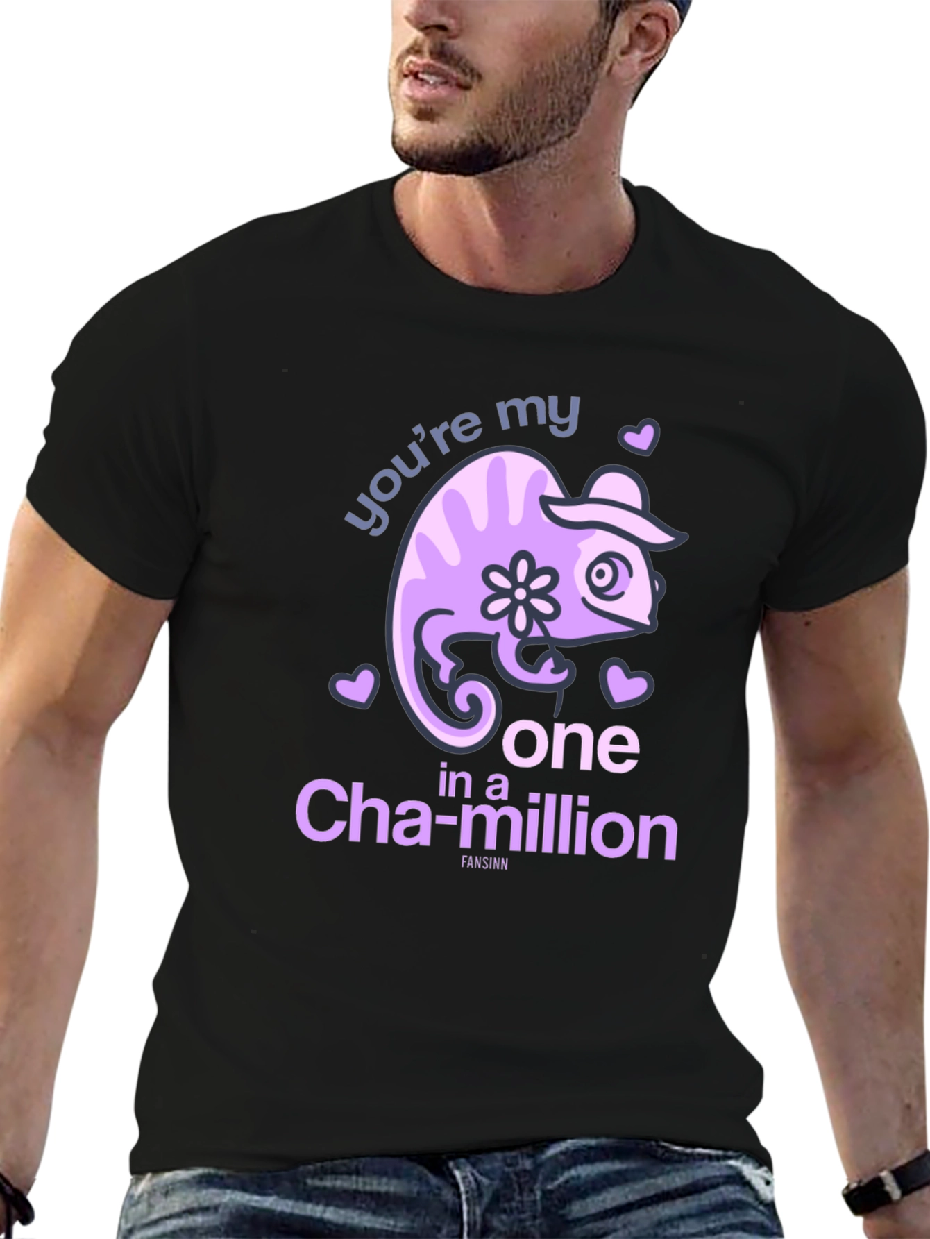 Chameleon One in a Million Black T-Shirt