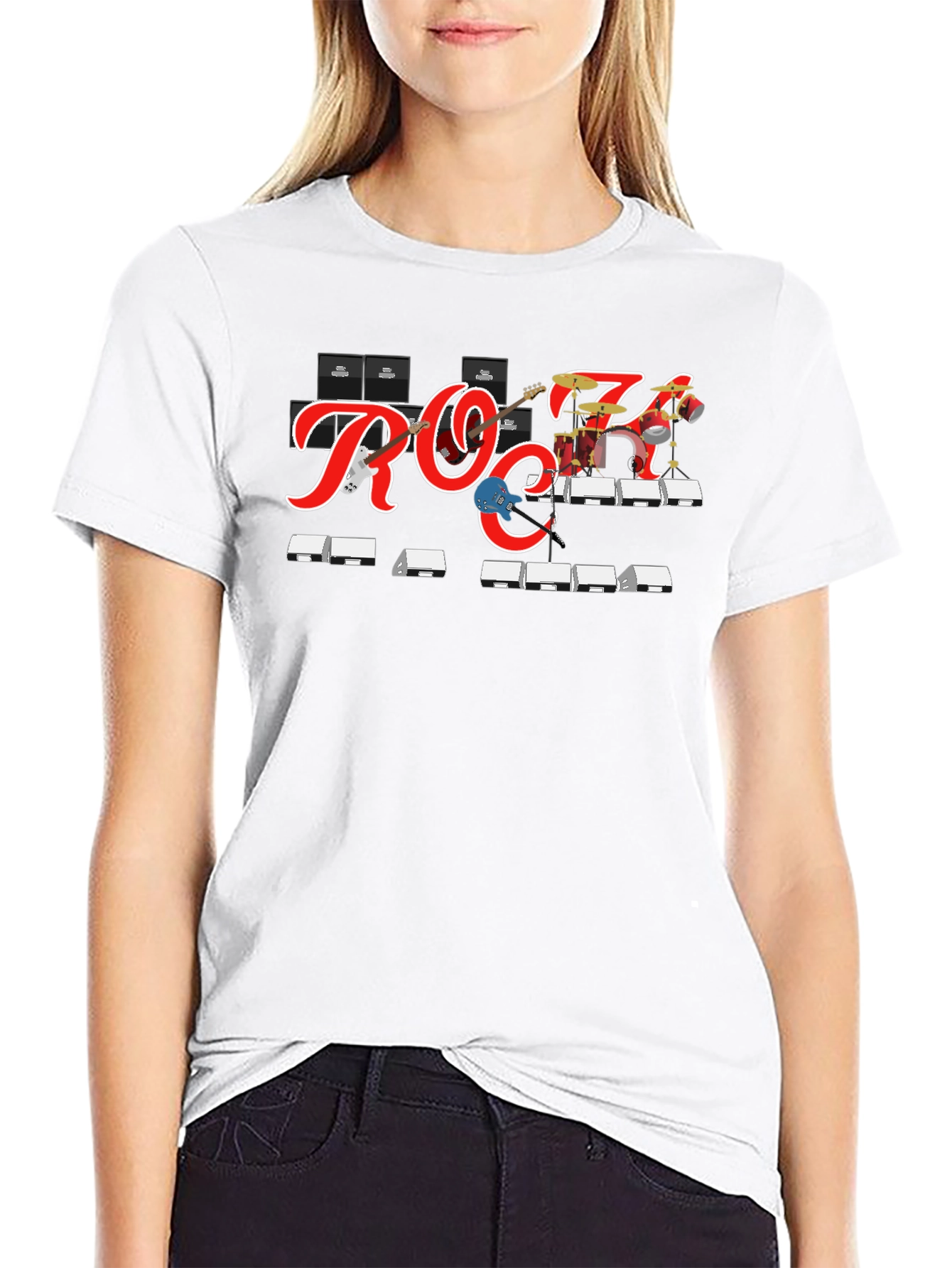 Rock Band Graphic Tee - Black