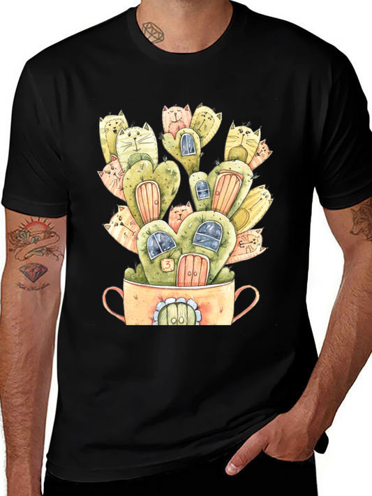 Cat House T-Shirt: Unique Feline Habitat Design