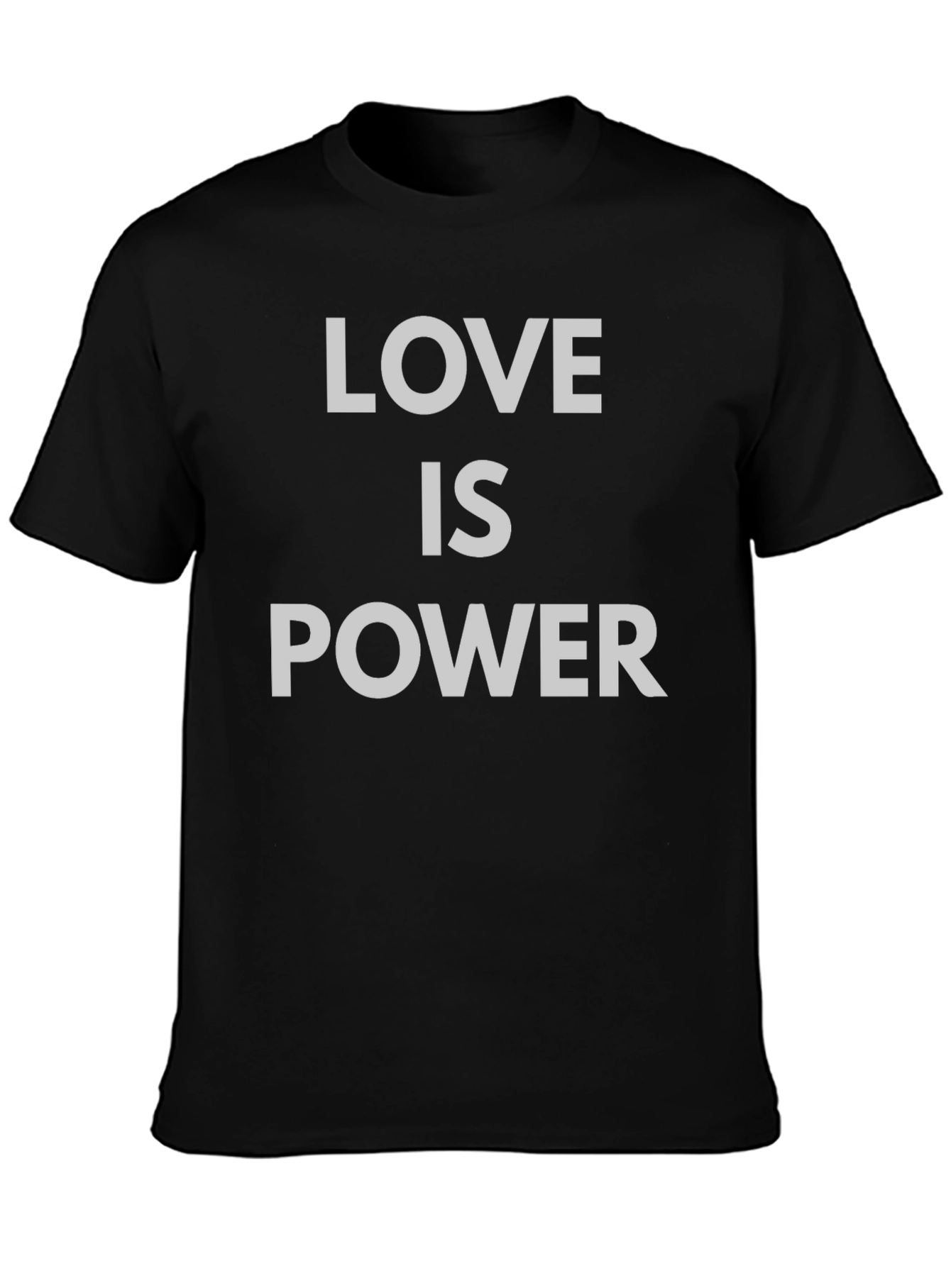 Love is Power Graphic Tee - Black Unisex Shirt