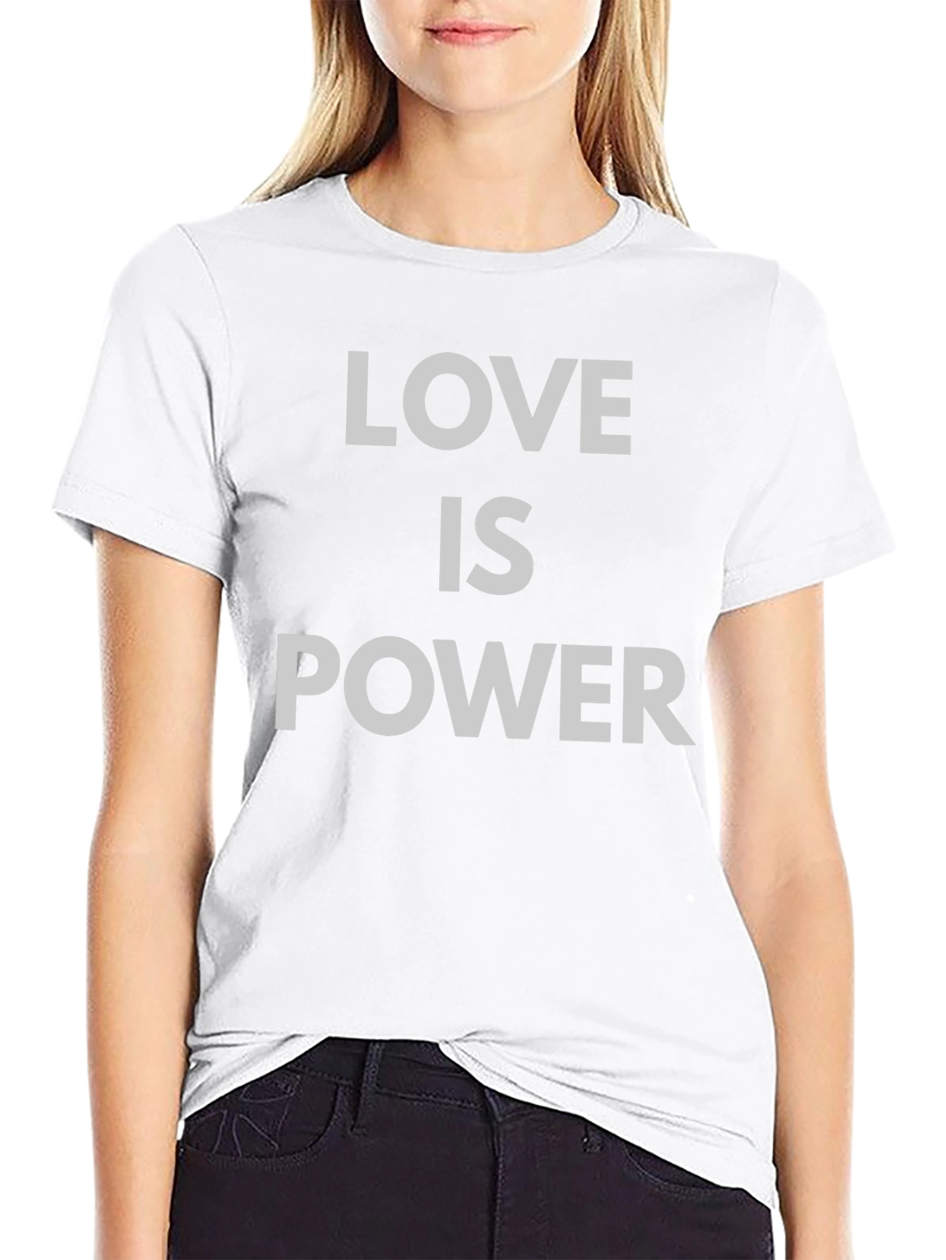 Love is Power Graphic Tee - Black Unisex Shirt