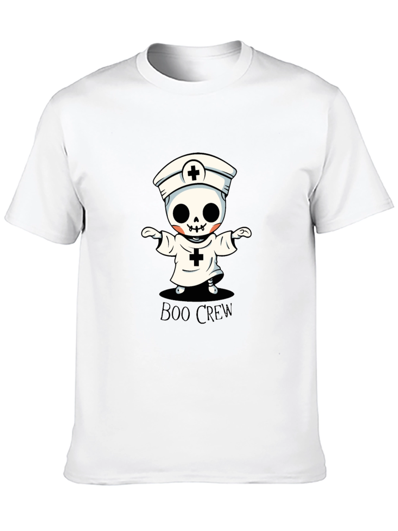 Boo Crew Halloween Skeleton Nurse T-Shirt