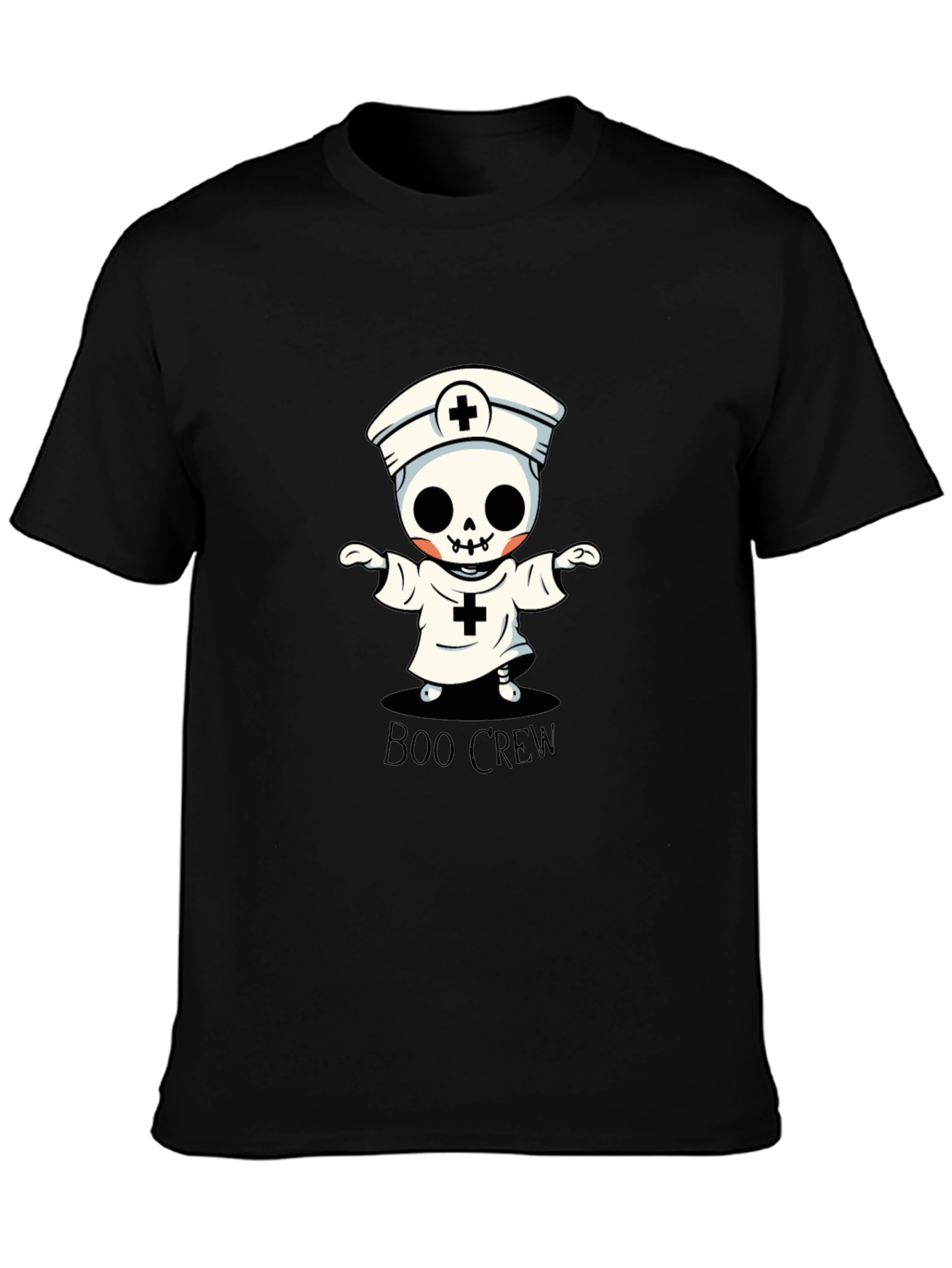 Boo Crew Halloween Skeleton Nurse T-Shirt