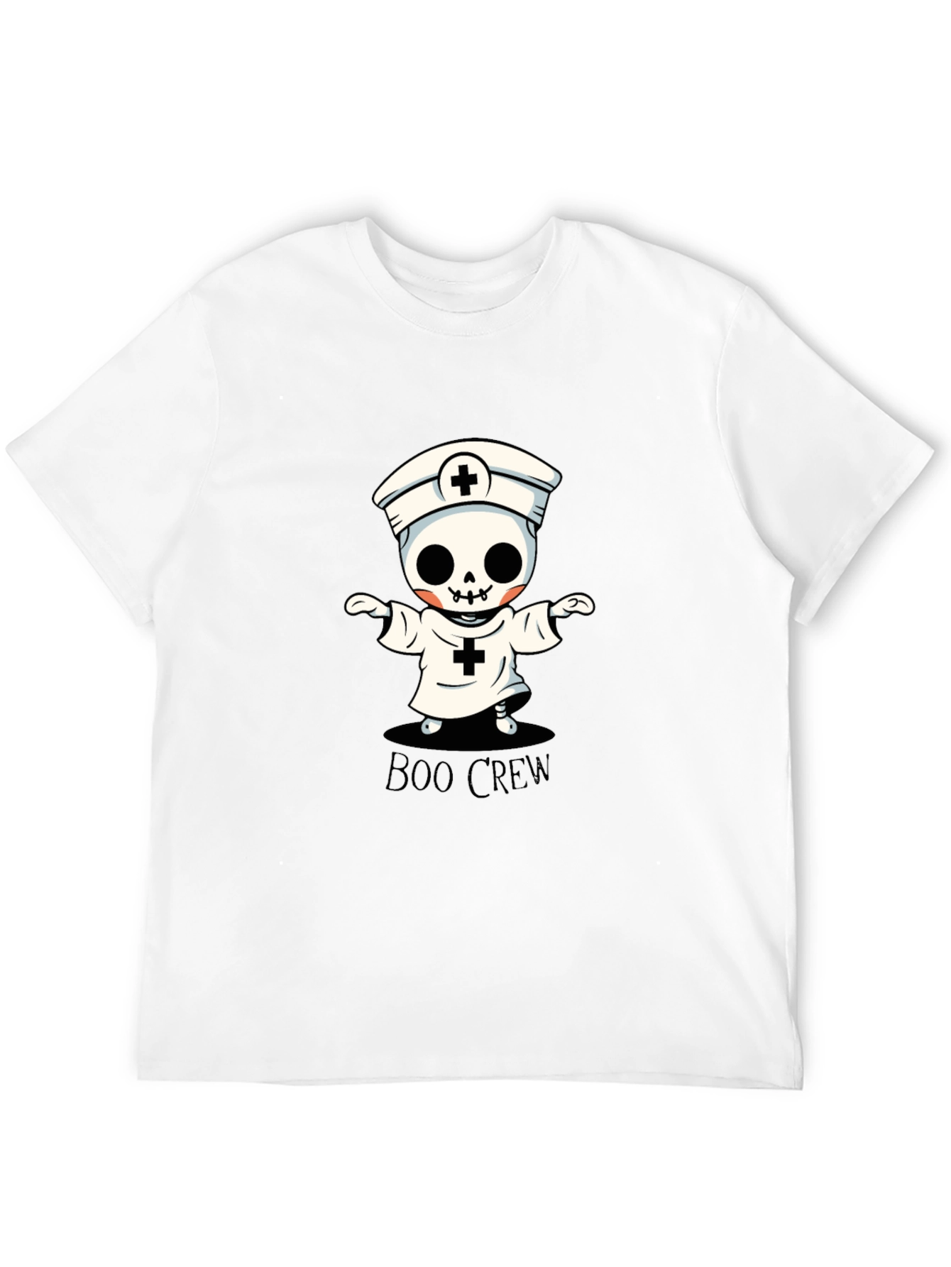 Boo Crew Halloween Skeleton Nurse T-Shirt