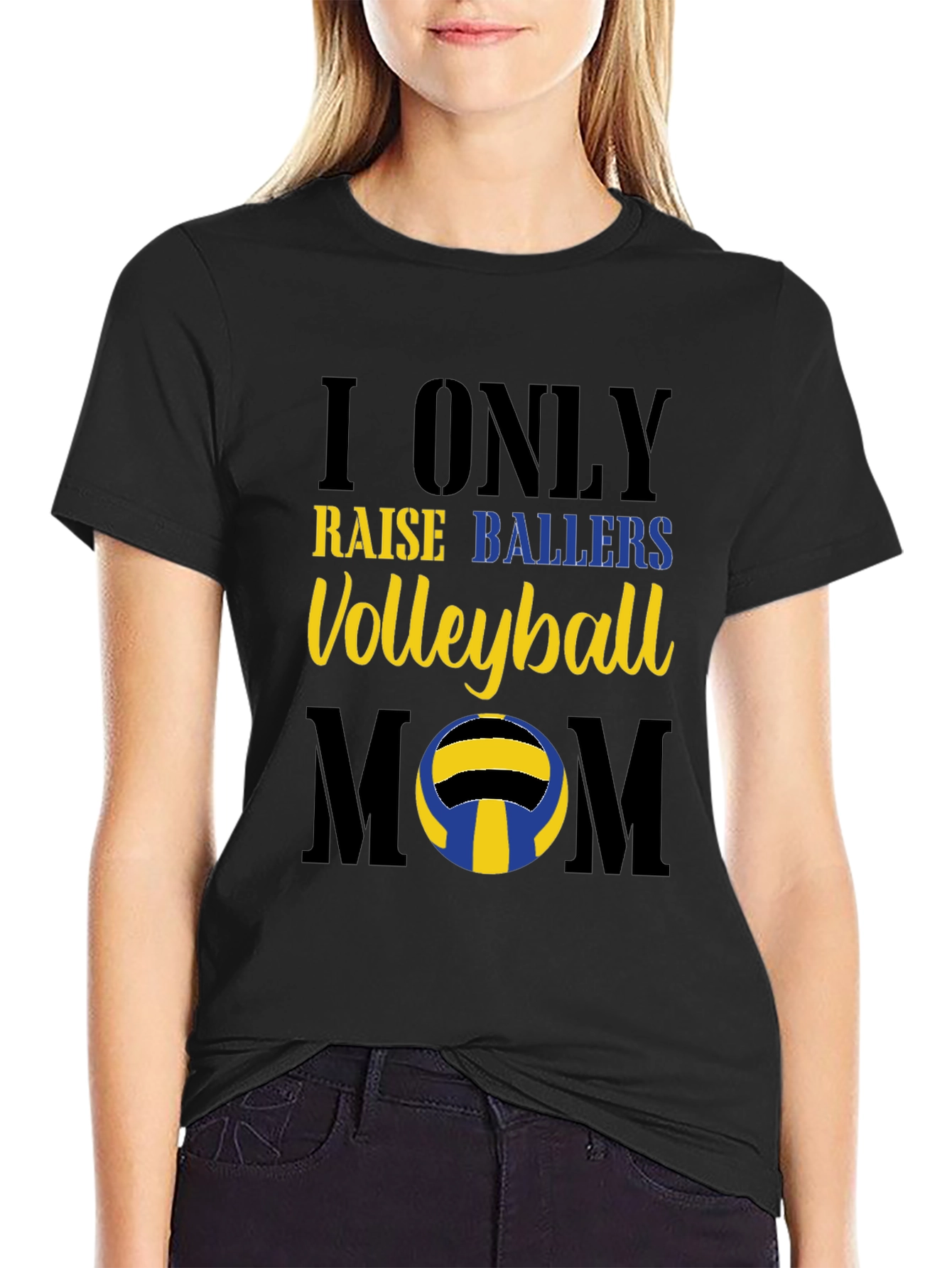 Volleyball Mom Graphic T-Shirt